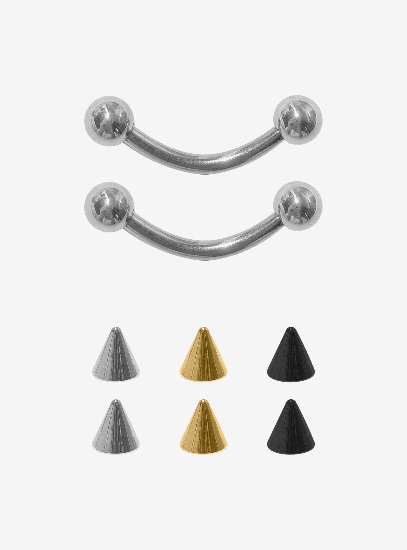 Steel Spike Dermal Stud 2 Pack, , hi-res