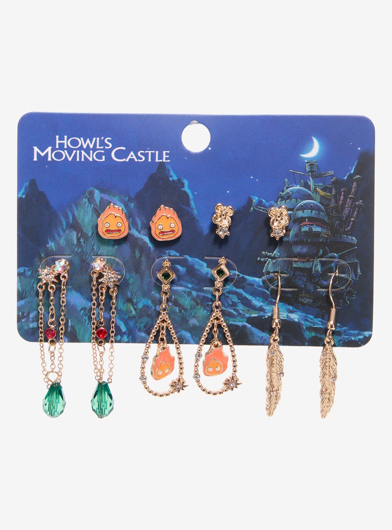 Studio Ghibli&reg; Howl's Moving Castle Calcifer Icons Earring Set - BoxLunch Exclusive, , hi-res