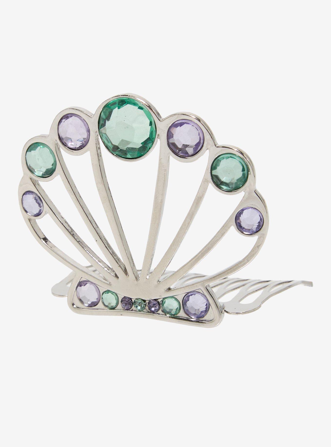 Disney The Little Mermaid Ariel Seashell Tiara Hair Comb - BoxLunch Exclusive, , hi-res