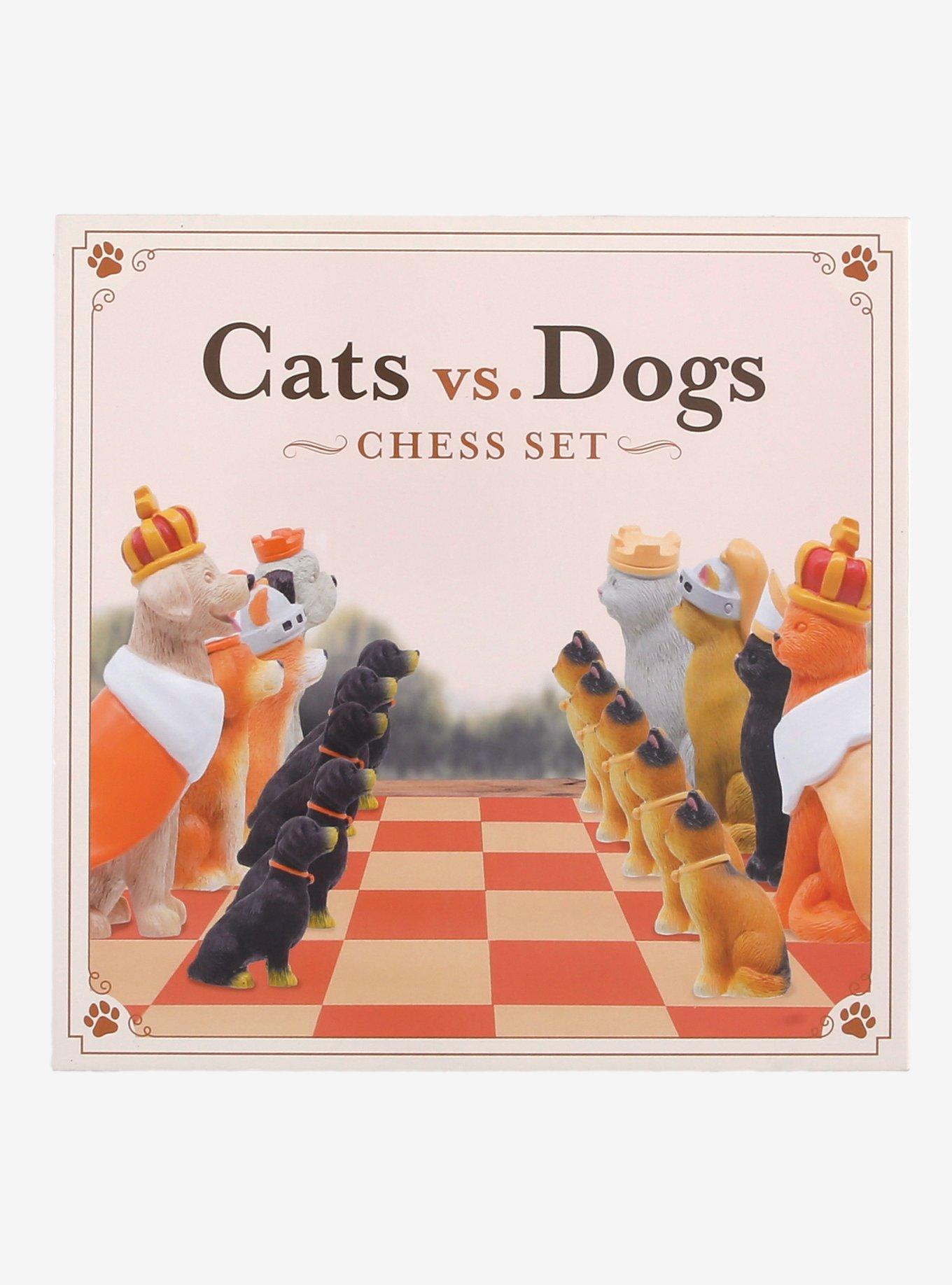 Cats Vs. Dogs Chess Set, , hi-res