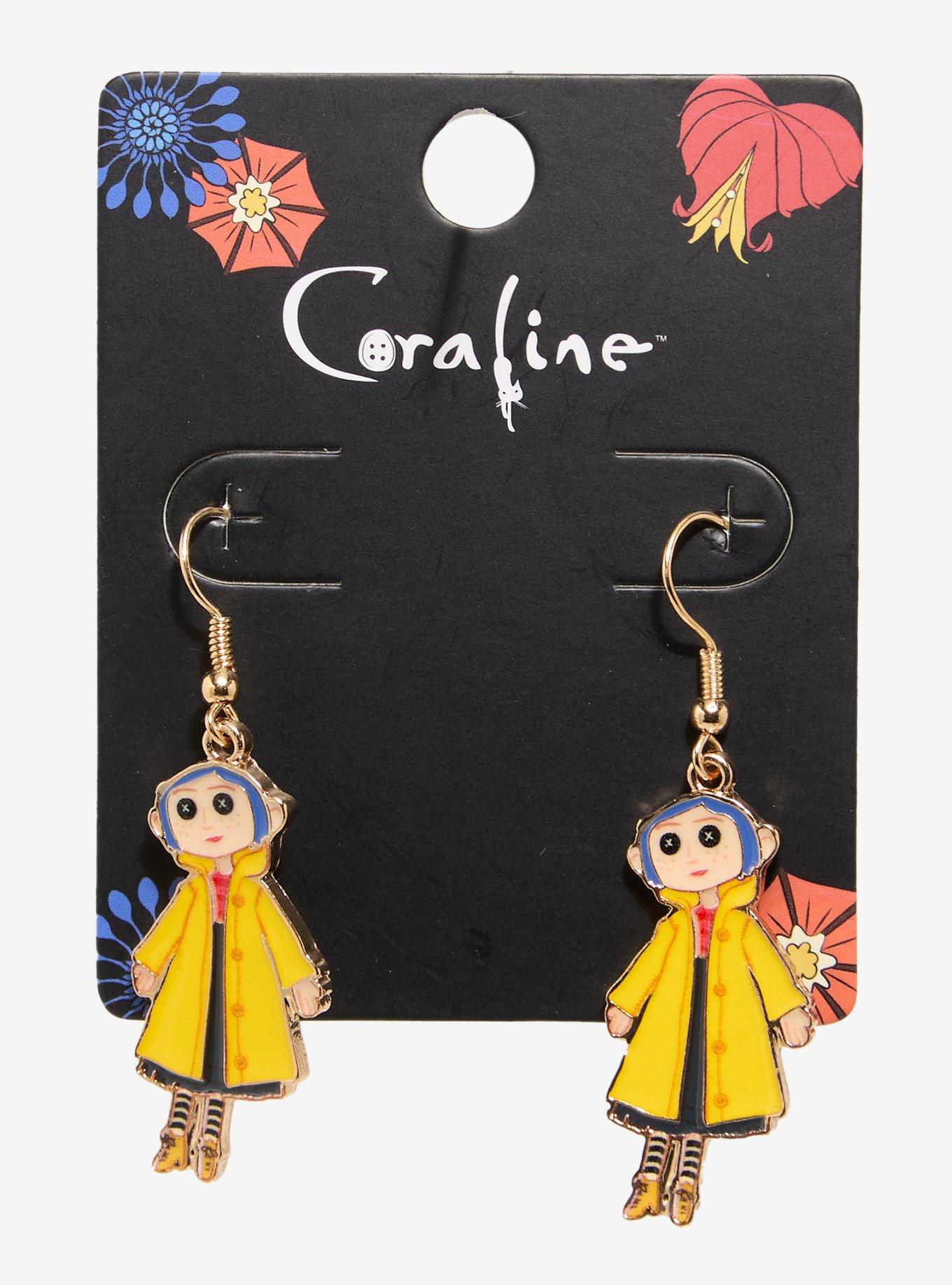 Coraline Doll Coraline Earring Set - BoxLunch Exclusive, , hi-res