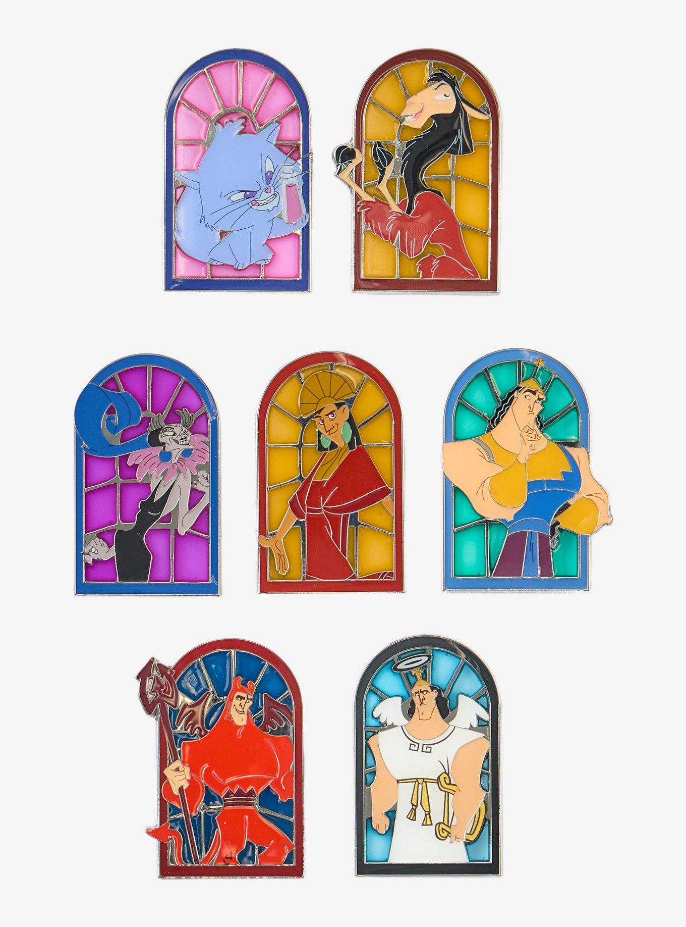 Disney The Emperor's New Groove Characters Stained Glass Window Blind Box Enamel Pin - BoxLunch Exclusive, , hi-res