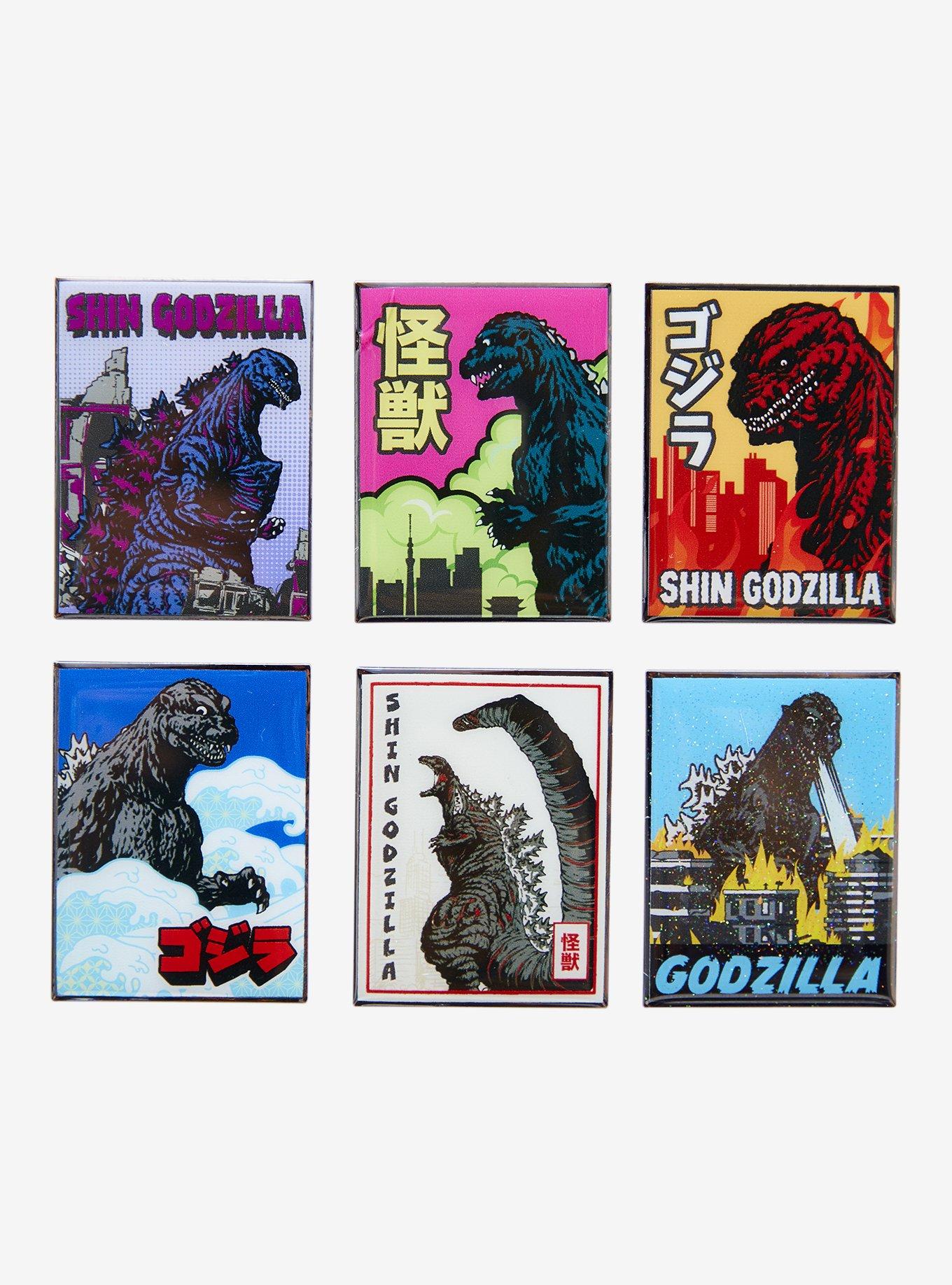 Godzilla x Whatever! Makes You Happy Poster Blind Box Enamel Pin, , hi-res