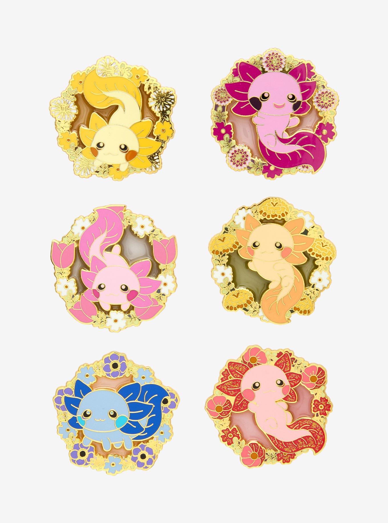 Otonagai Floralotls Blind Box Enamel Pin - BoxLunch Exclusive, , hi-res