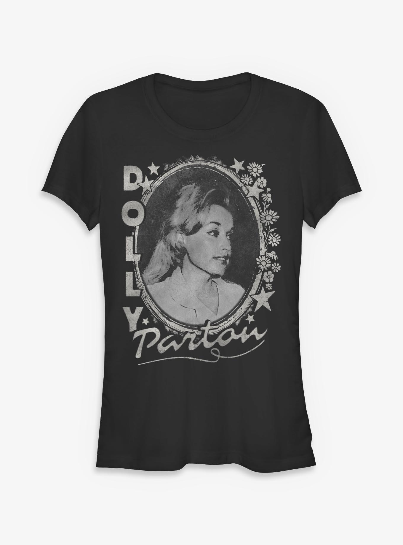 Dolly Parton Stars And Flowers Girls T-Shirt