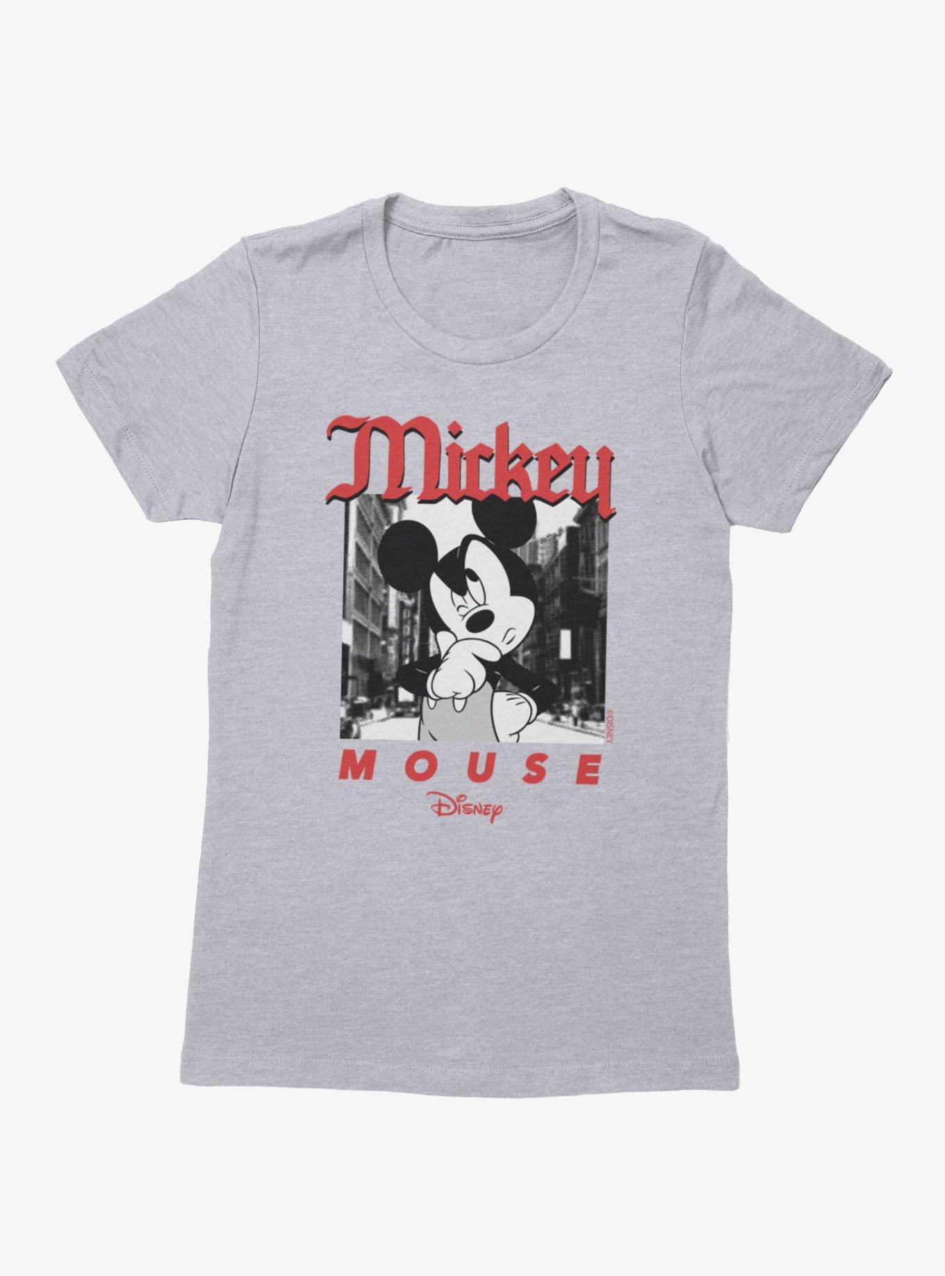 Disney Mickey Mouse Question On The Street Womens T-Shirt
