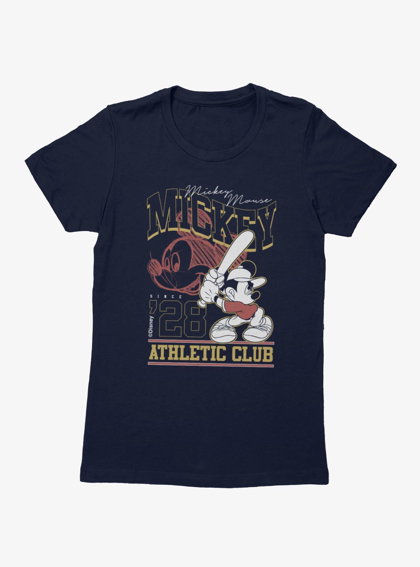 Disney Mickey Mouse Baseball Athletic Club Womens T-Shirt, , hi-res