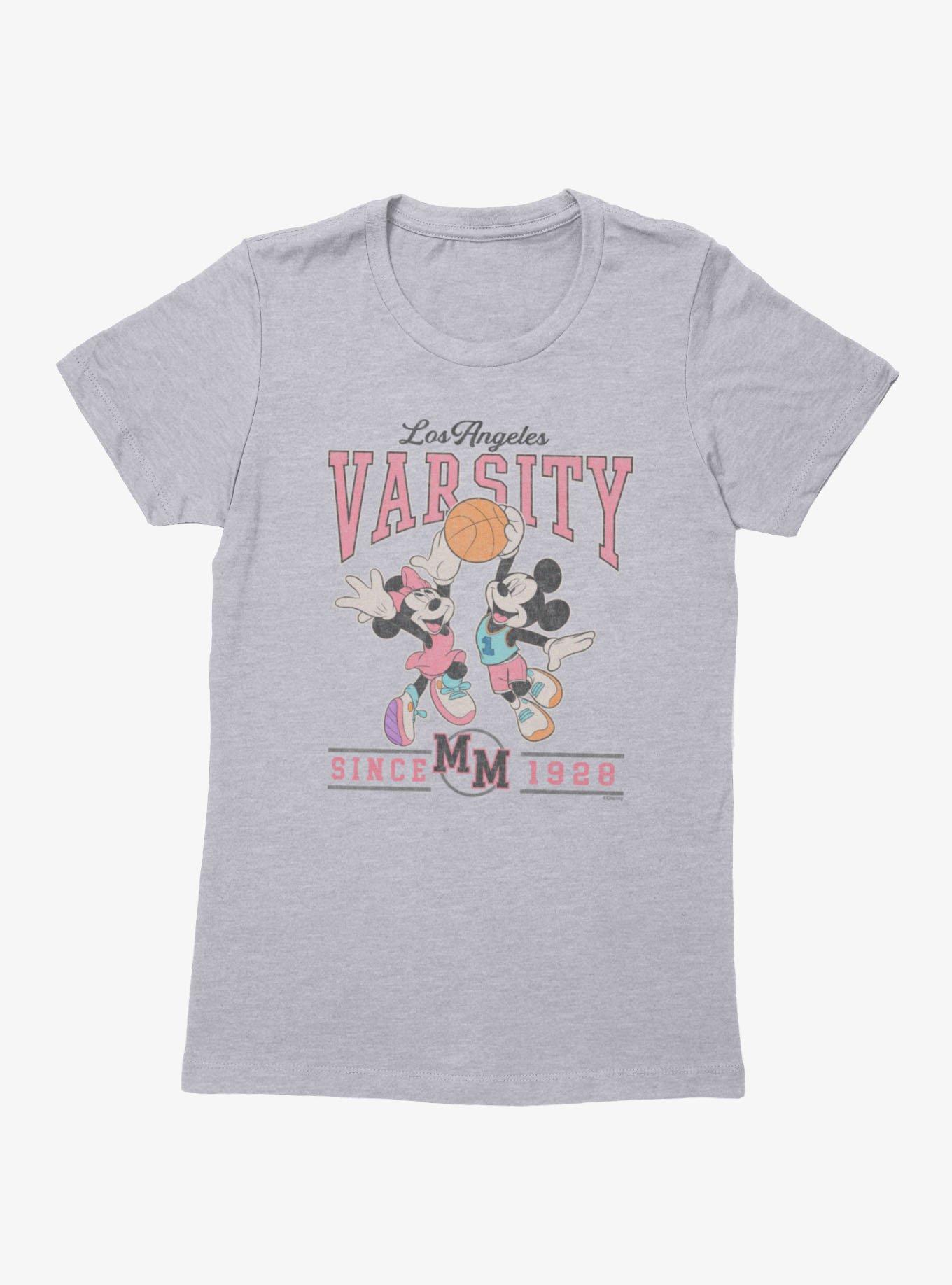 Disney Mickey And Friends Los Angeles Varsity Basketball Womens T-Shirt