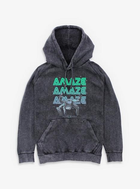 Project Hail Mary Amazing Rocky Mineral Wash Hoodie - BLACK | Hot Topic