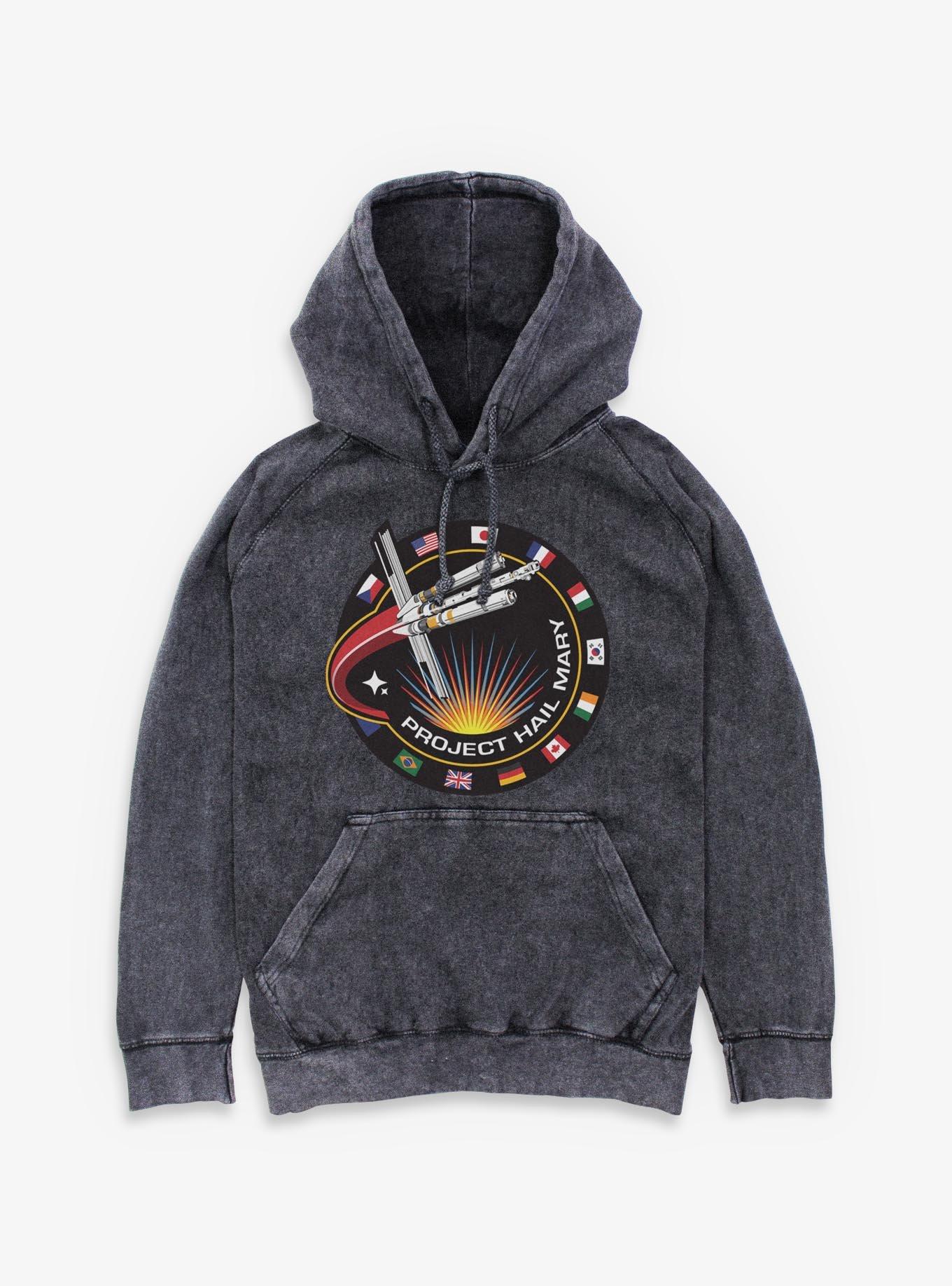 Project Hail Mary Project Patch Mineral Wash Hoodie - BLACK | Hot 