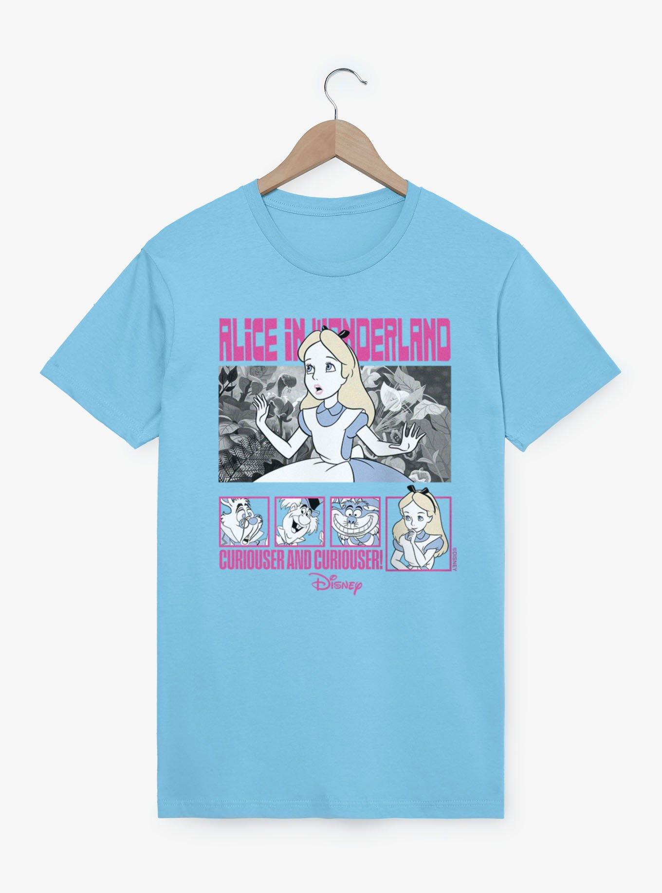 Disney Alice in Wonderland Tea Time Curiouser Squares T-Shirt, , hi-res