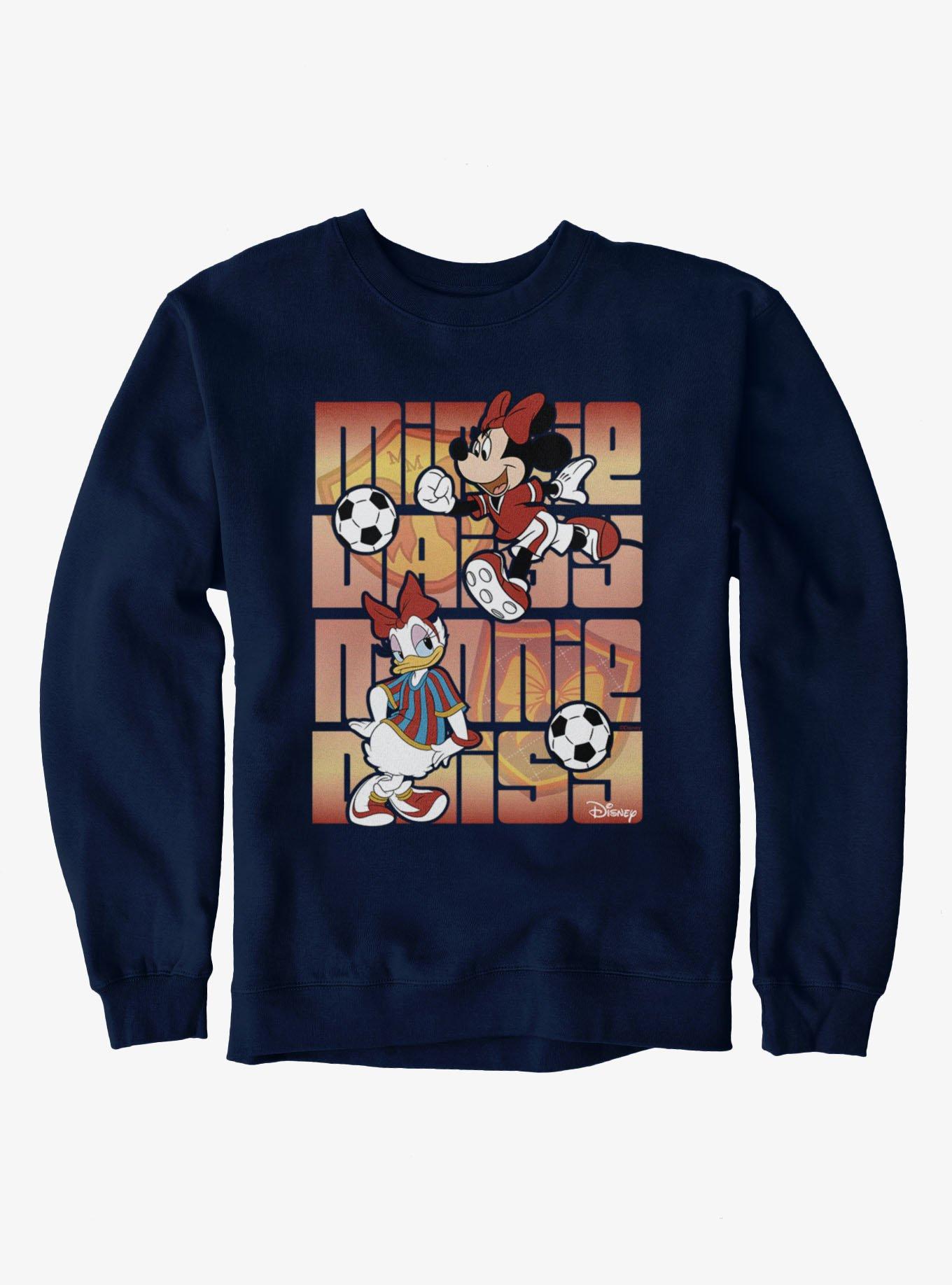 Disney Mickey And Friends Minnie Daisy Soccer Team Sweatshirt