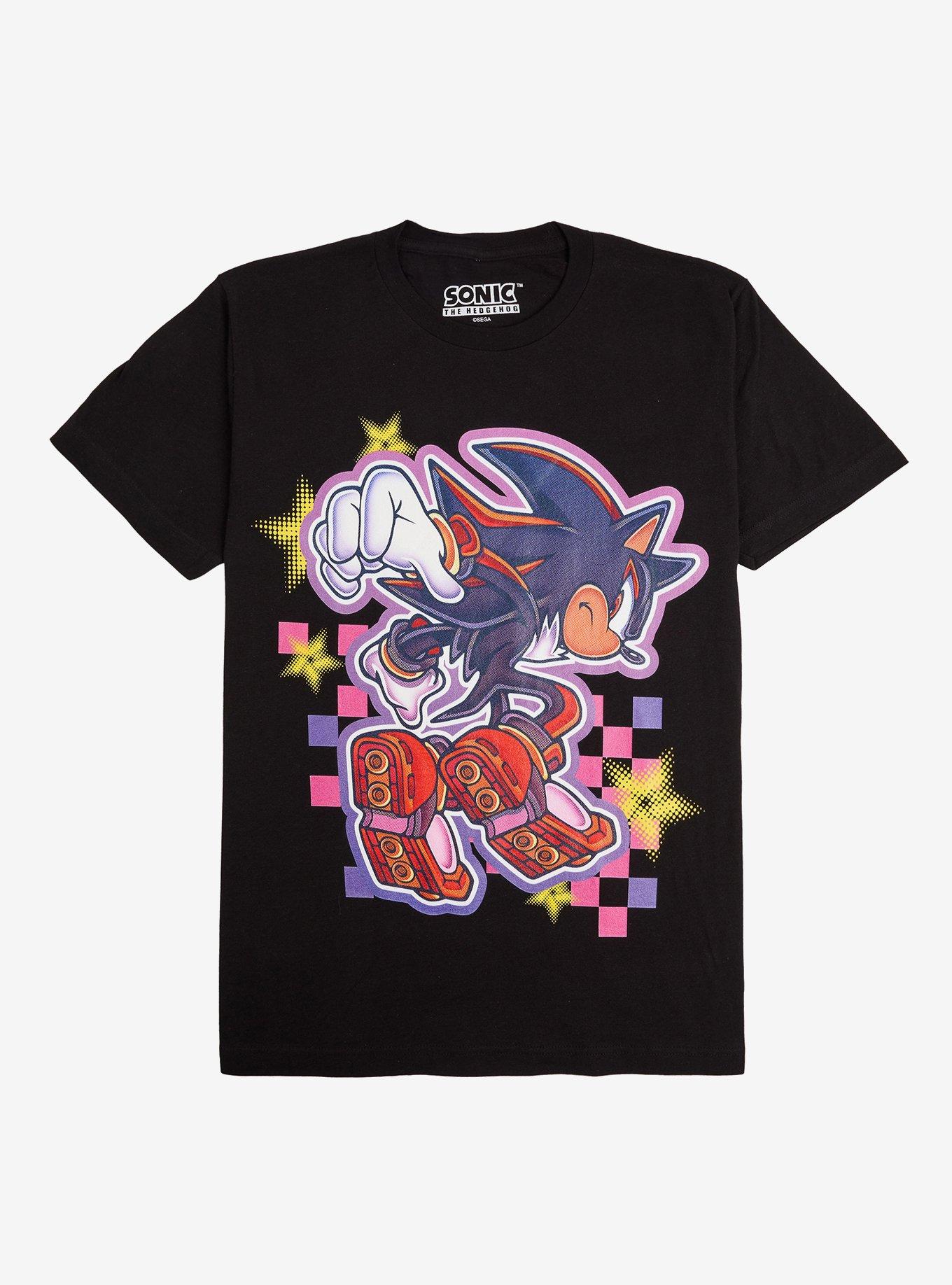 Sonic The Hedgehog Shadow Jump Checkered T-Shirt, , hi-res