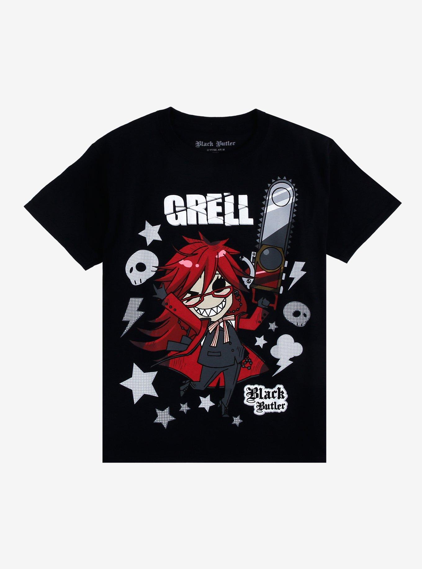 Black Butler Grell Chibi T-Shirt, , hi-res
