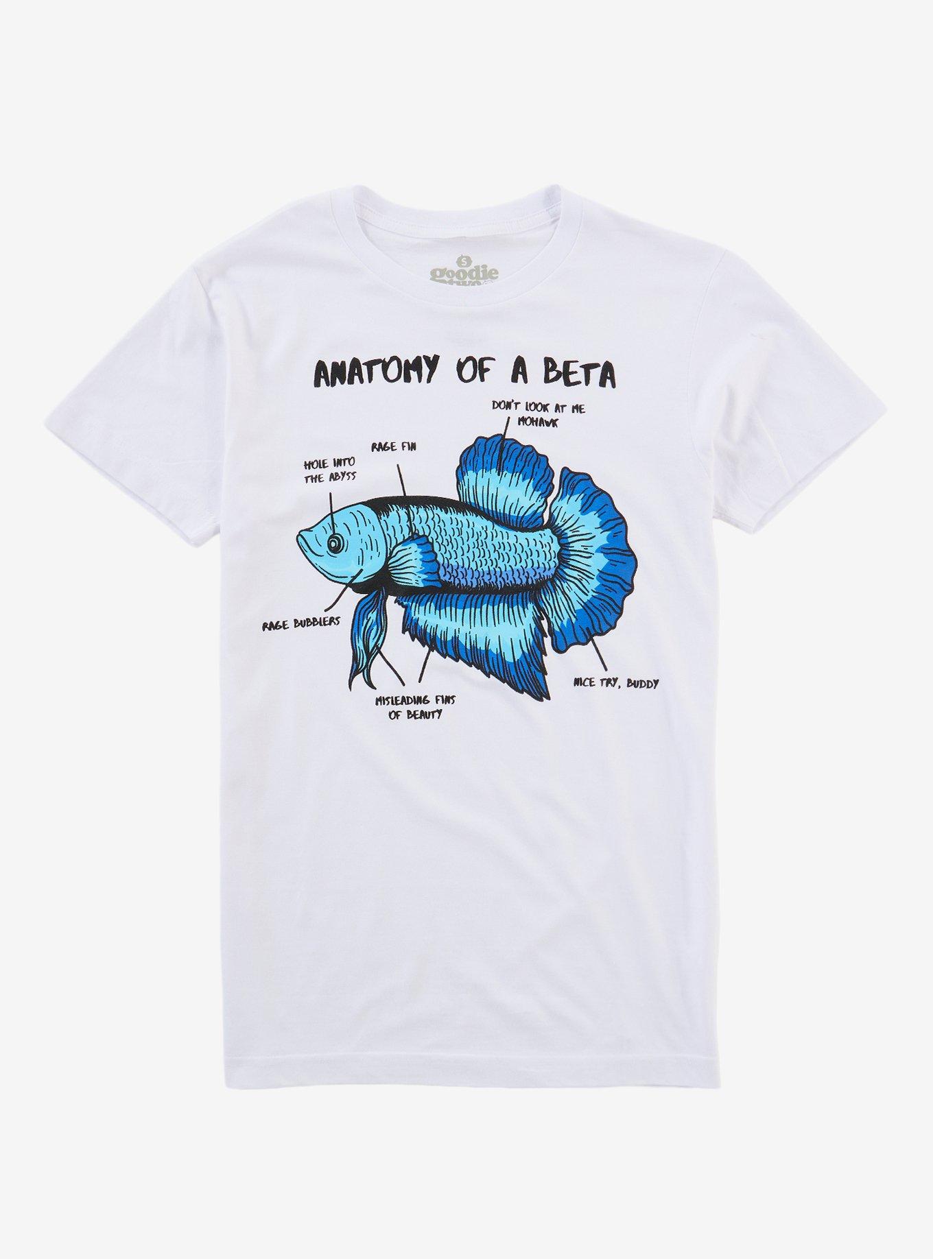 Anatomy Of A Beta T-Shirt By Goodie Two Sleeves, , hi-res