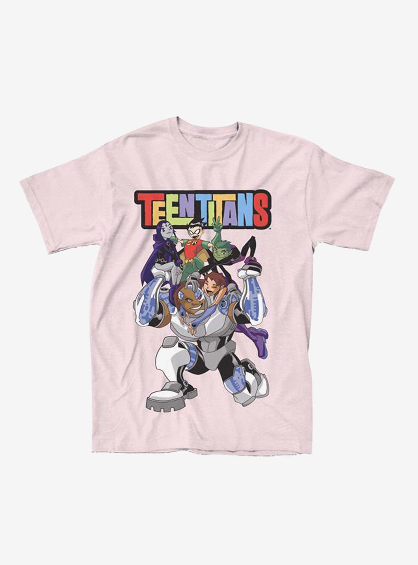 DC Comics Teen Titans Group Pink T-Shirt, , hi-res