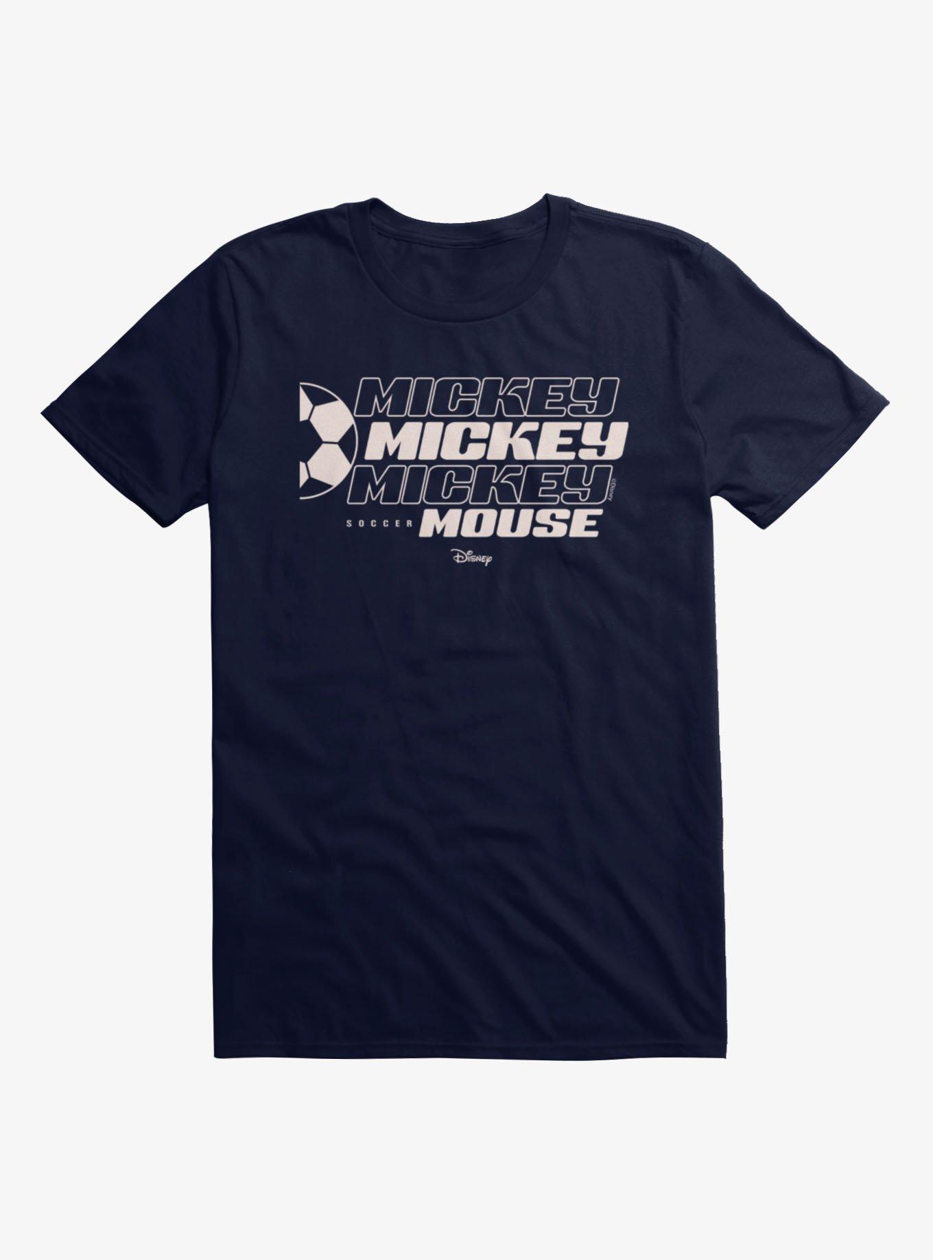 Disney Mickey Mouse Soccer Mouse T-Shirt, NAVY, hi-res view 1