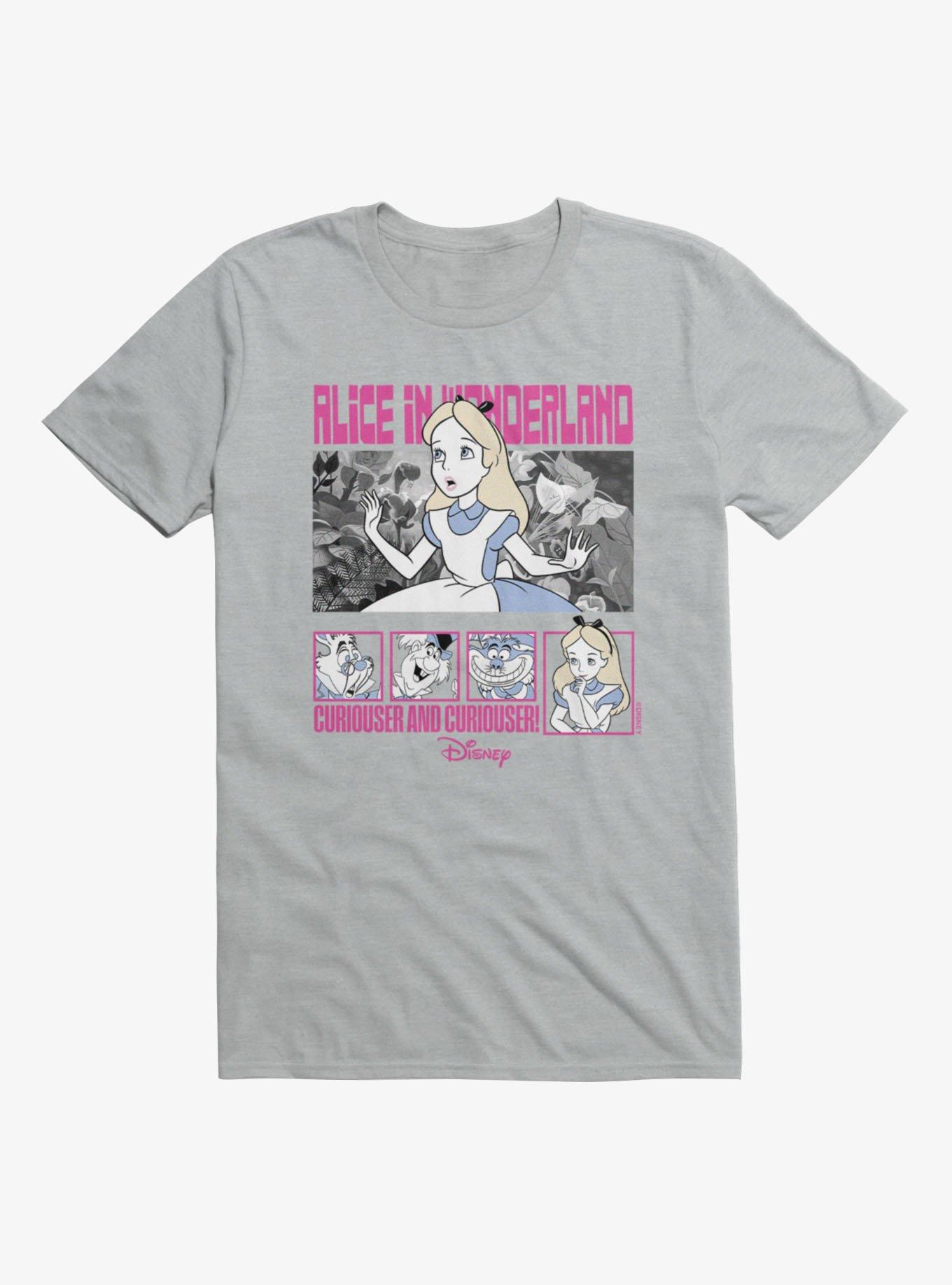 Disney Alice in Wonderland Tea Time Curiouser Squares T-Shirt, , hi-res