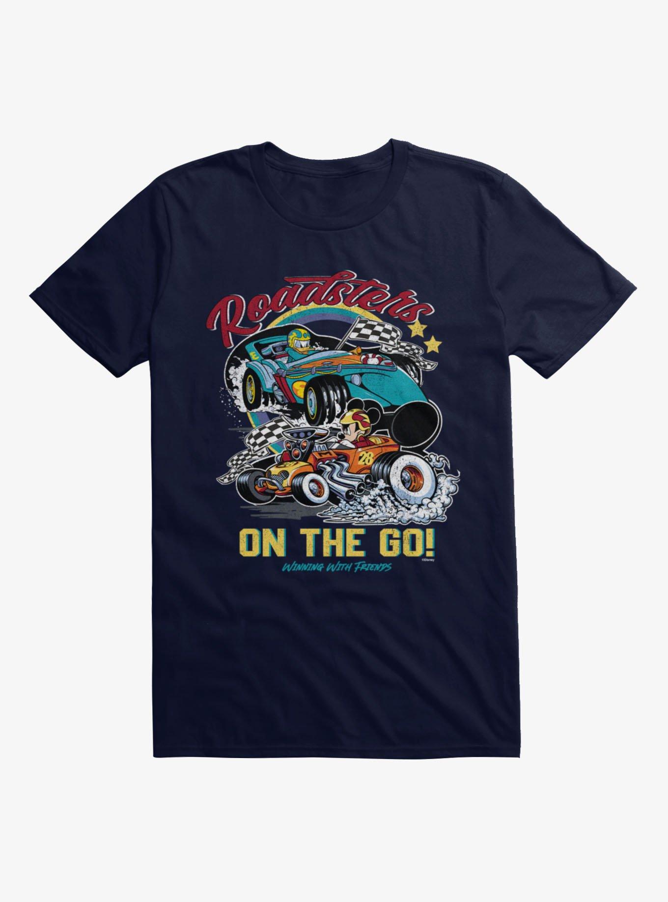 Disney Mickey Mouse Roadsters Mickey and Donald On The Go T-Shirt, NAVY, hi-res