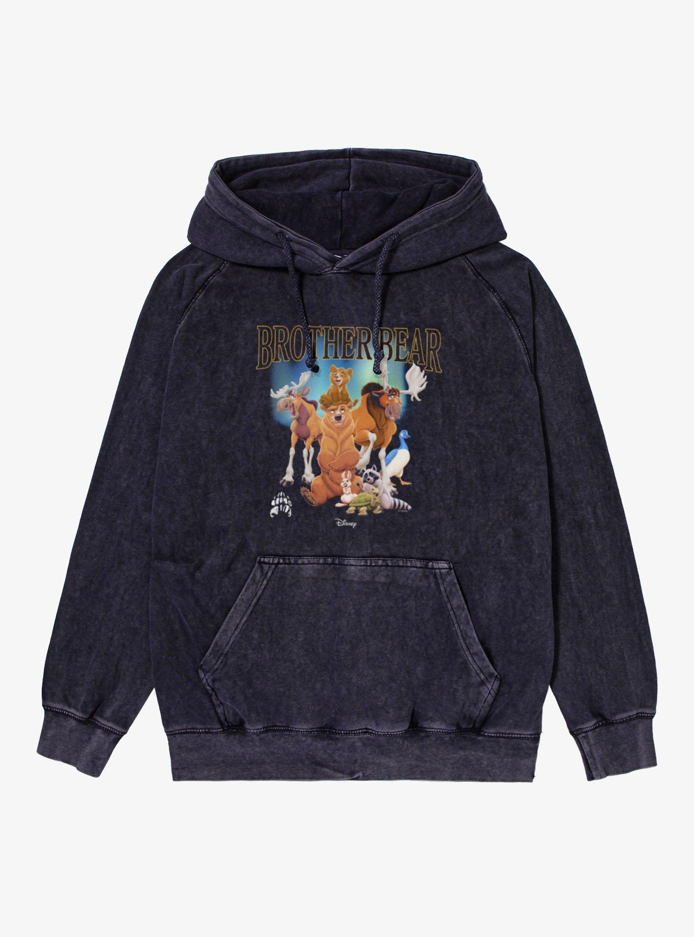 Disney Brother Bear Animals Together Mineral Wash Hoodie, , hi-res