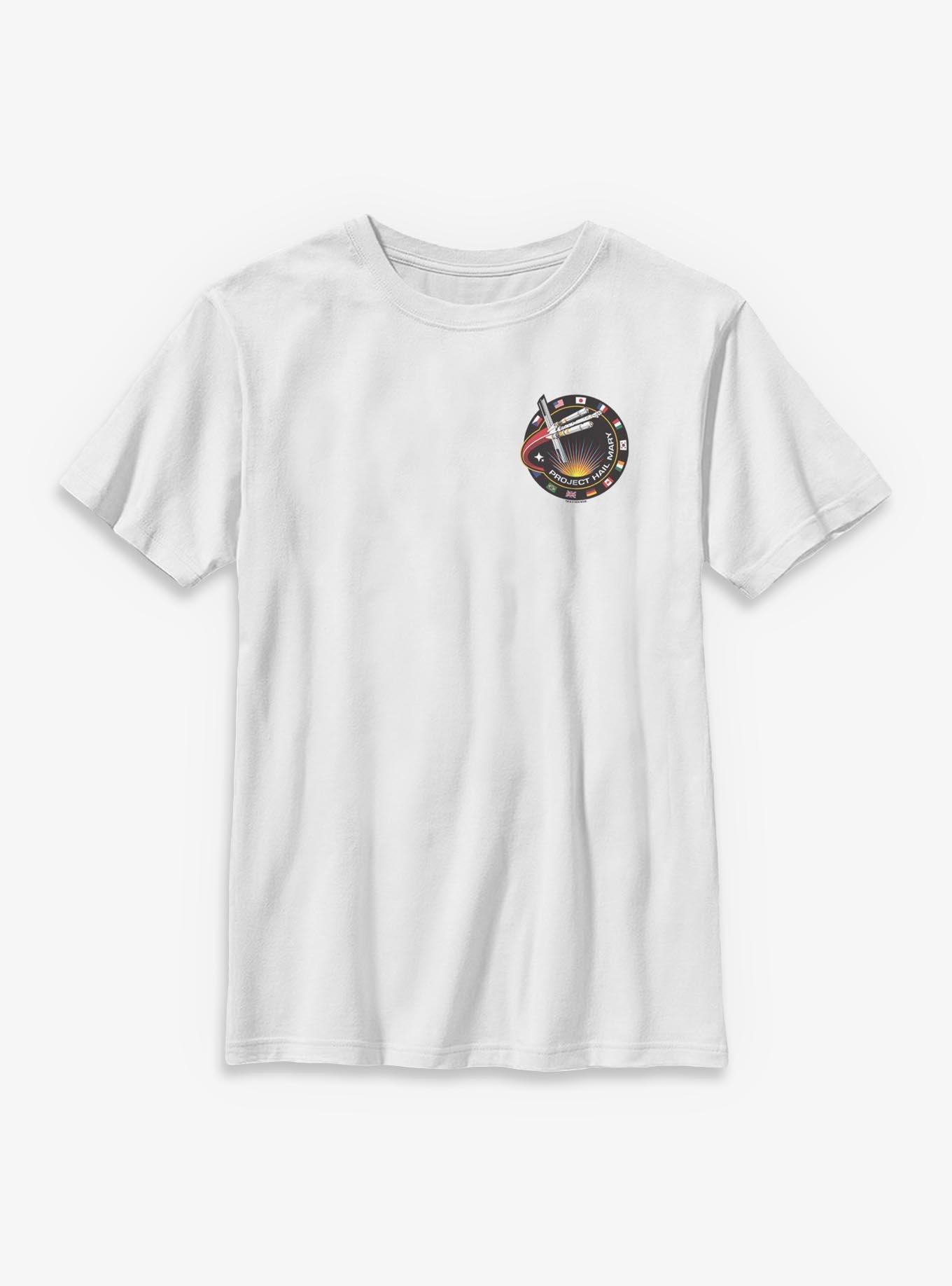 Project Hail Mary Project Patch Youth T-Shirt, WHITE, hi-res