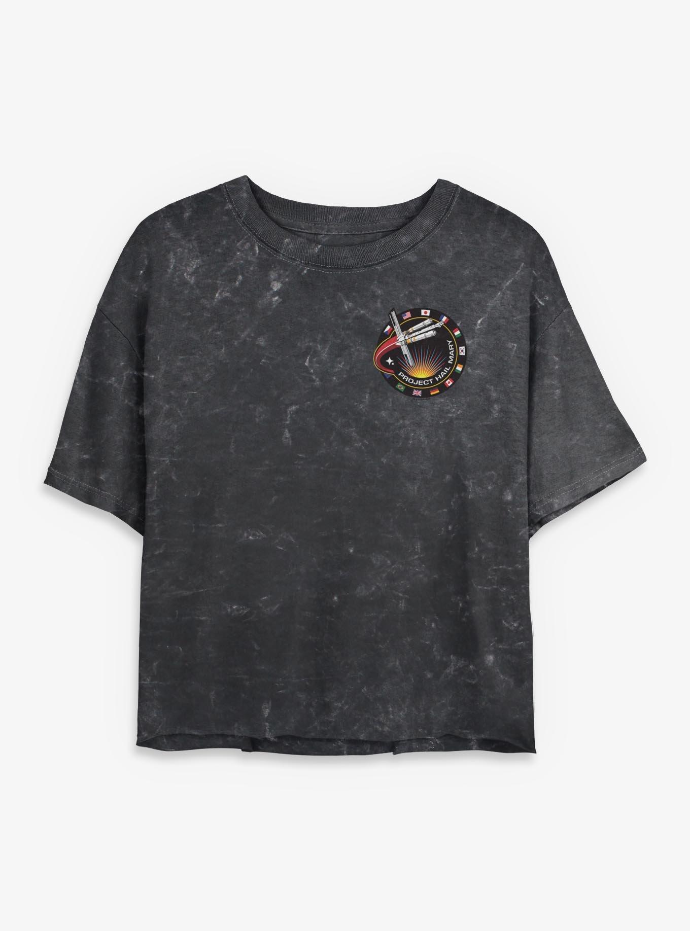 Project Hail Mary Project Patch Womens Mineral Wash Crop T-Shirt, , hi-res