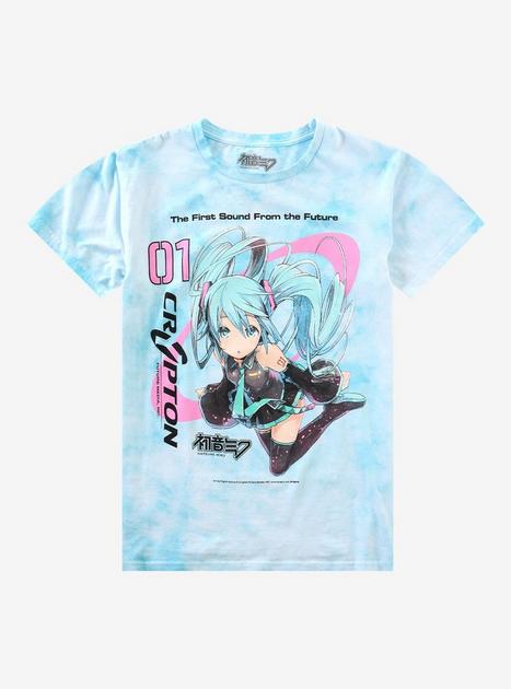 Hatsune Miku Crypton Blue Tie-Dye T-Shirt | Hot Topic