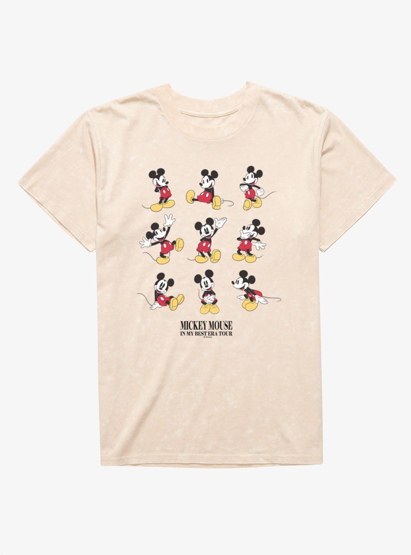 Disney Mickey Mouse Best Era Tour Poses Mineral Wash T-Shirt, , hi-res