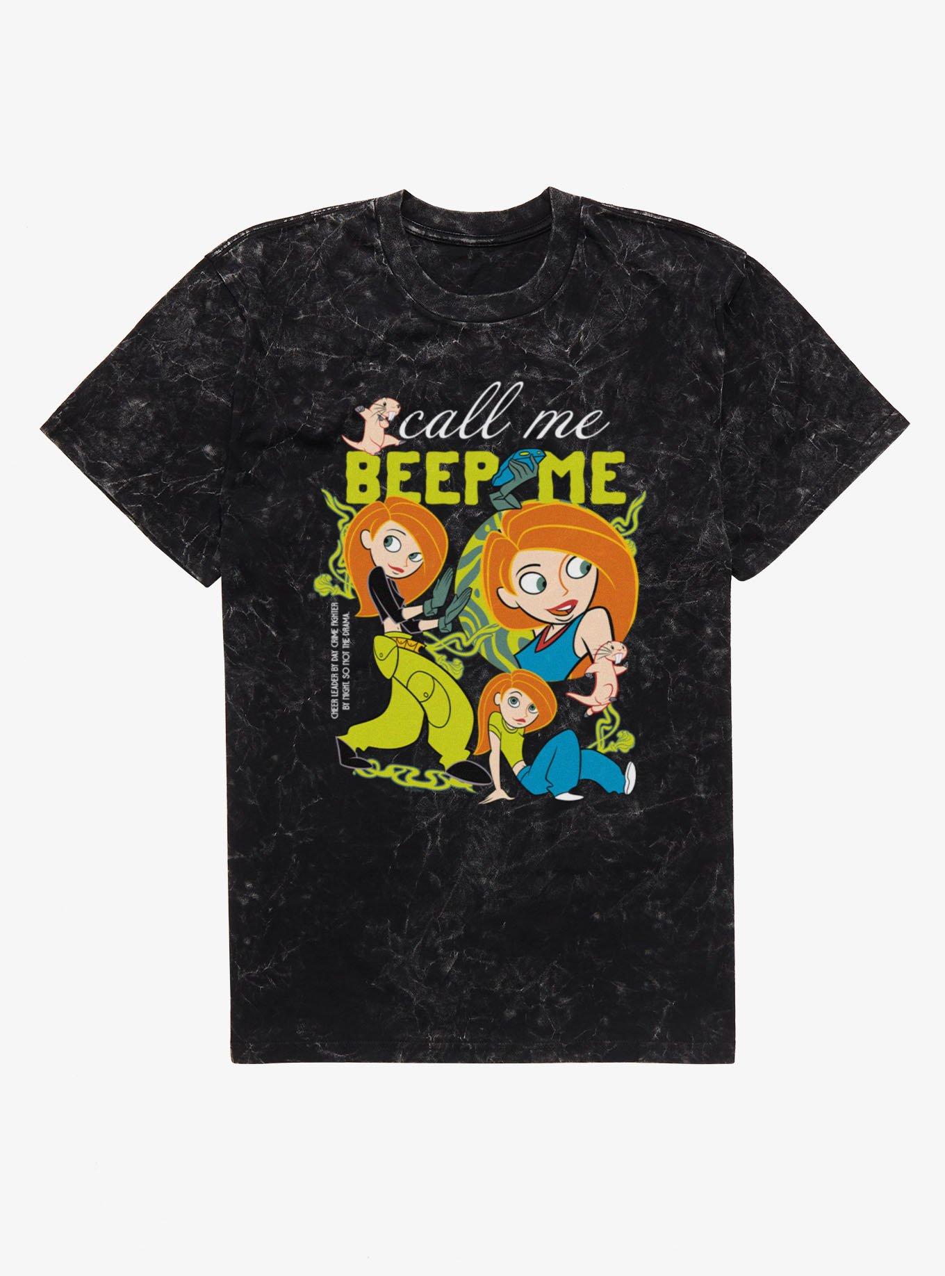 Disney Kim Possible Call Me Beep Me Collage Mineral Wash T-Shirt, , hi-res