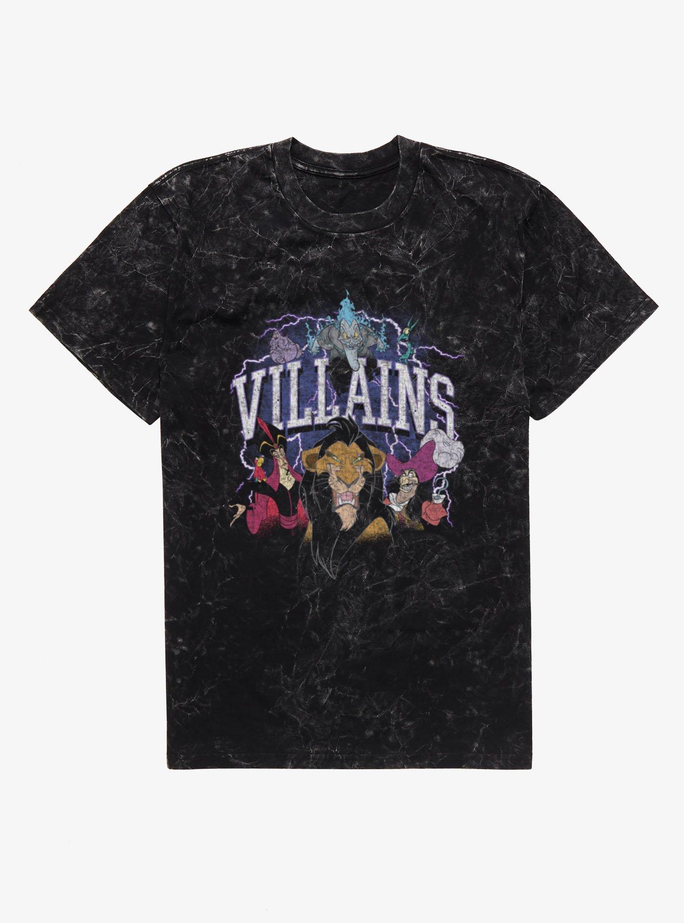 Disney Villains Electric Group Mineral Wash T-Shirt, , hi-res