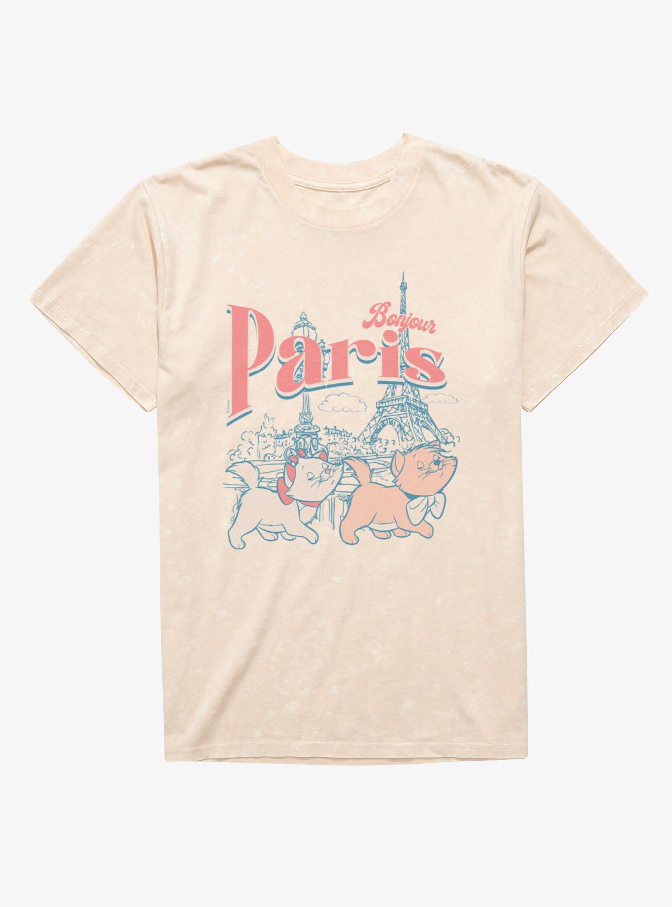 Disney Aristocats Bonjour Paris Walk Mineral Wash T-Shirt, , hi-res