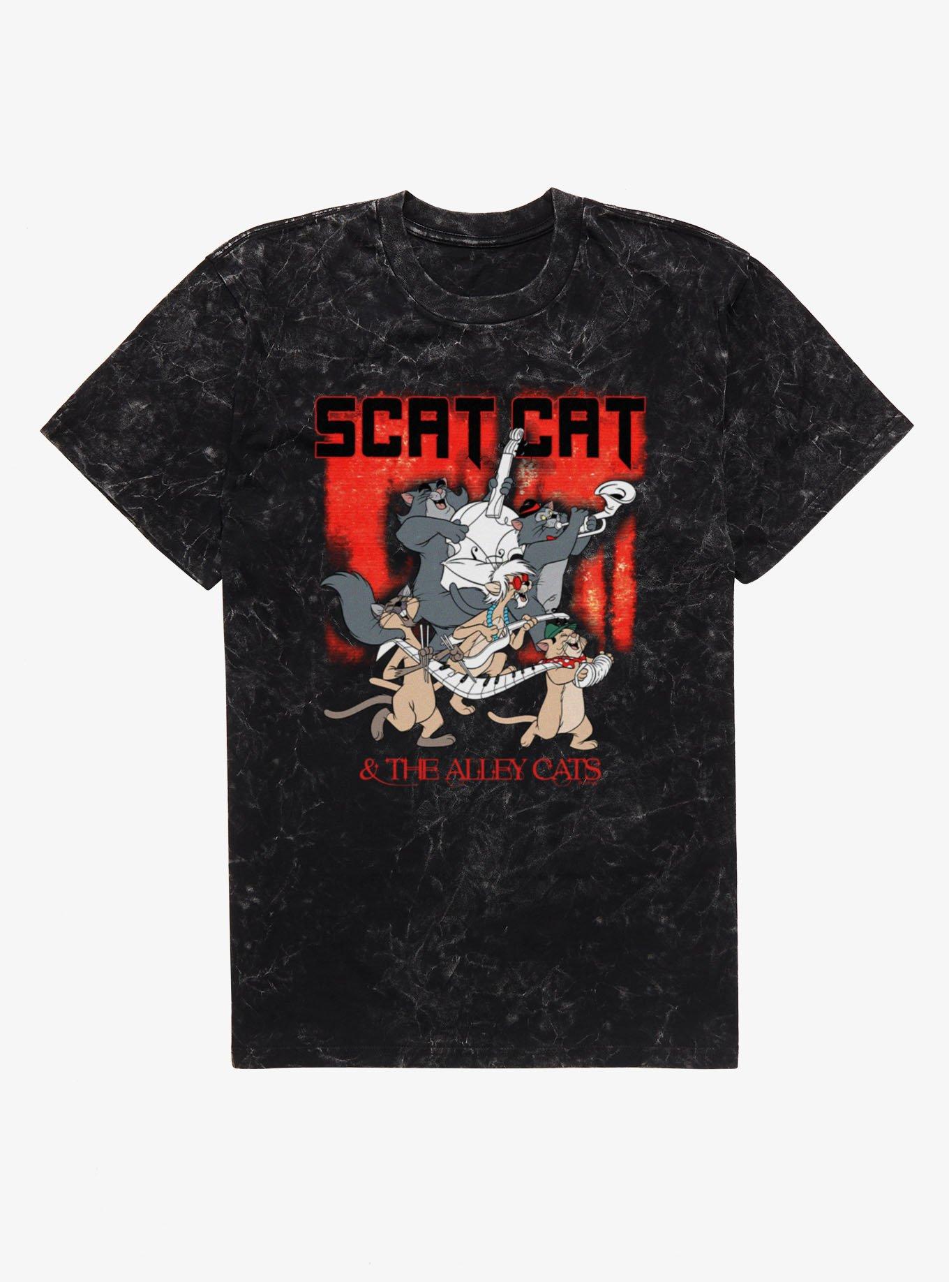 Disney Aristocats Scat Cat And The Alley Cats Mineral Wash T-Shirt