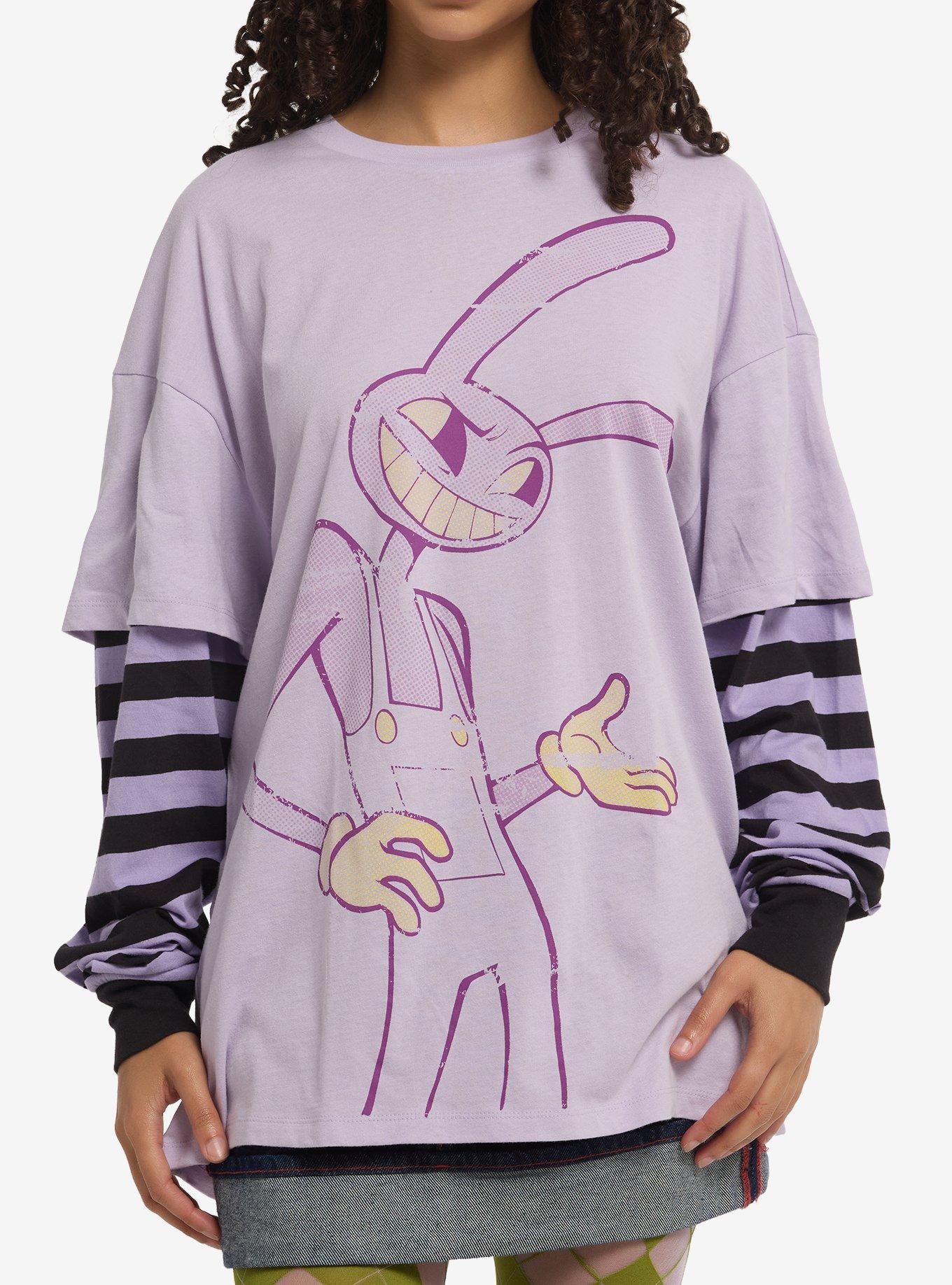 The Amazing Digital Circus Jax Stripe Twofer Long-Sleeve T-Shirt, , hi-res