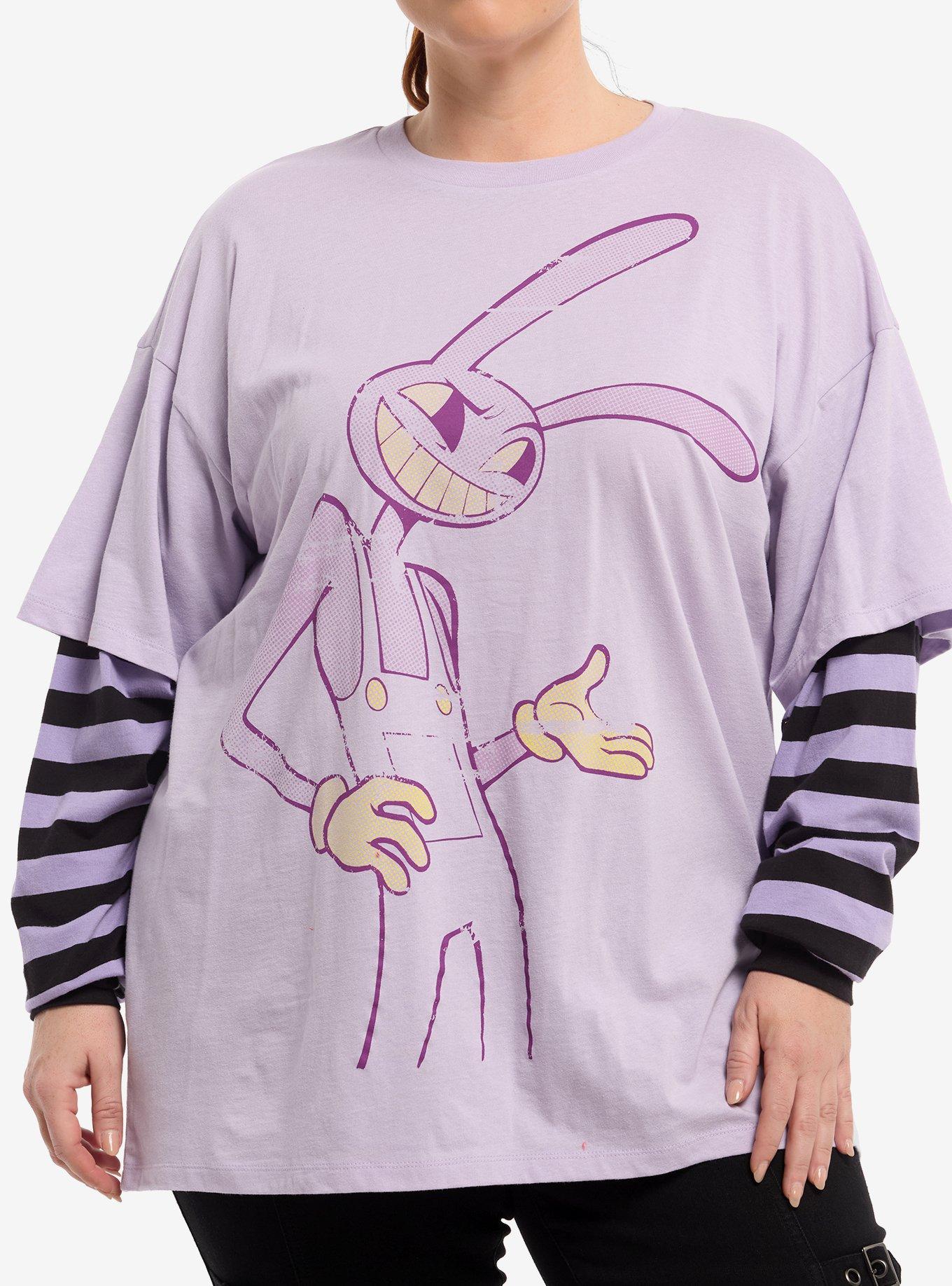 The Amazing Digital Circus Jax Stripe Girls Oversized Twofer Long