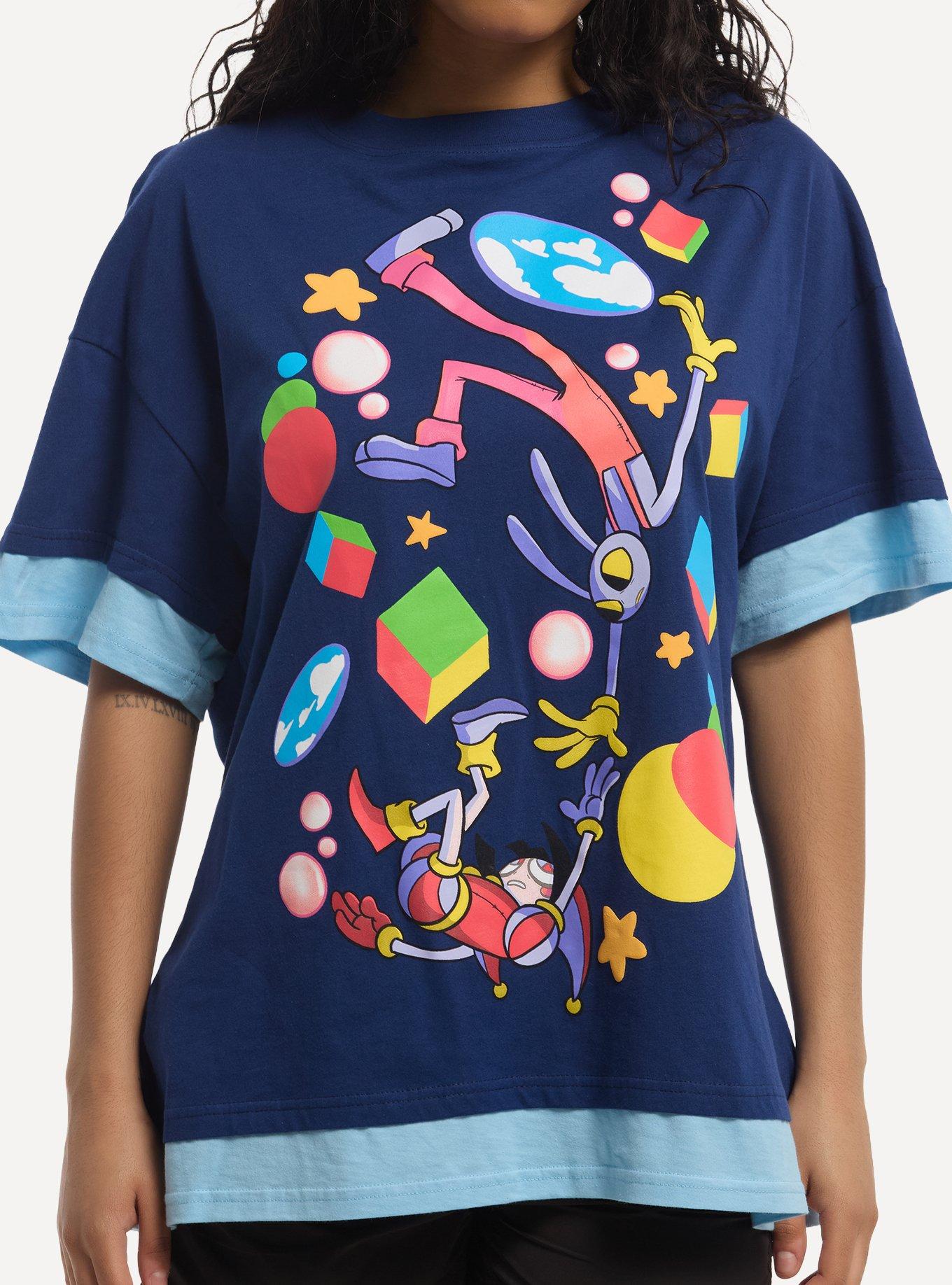 The Amazing Digital Circus Jax & Pomni Layered T-Shirt, , hi-res