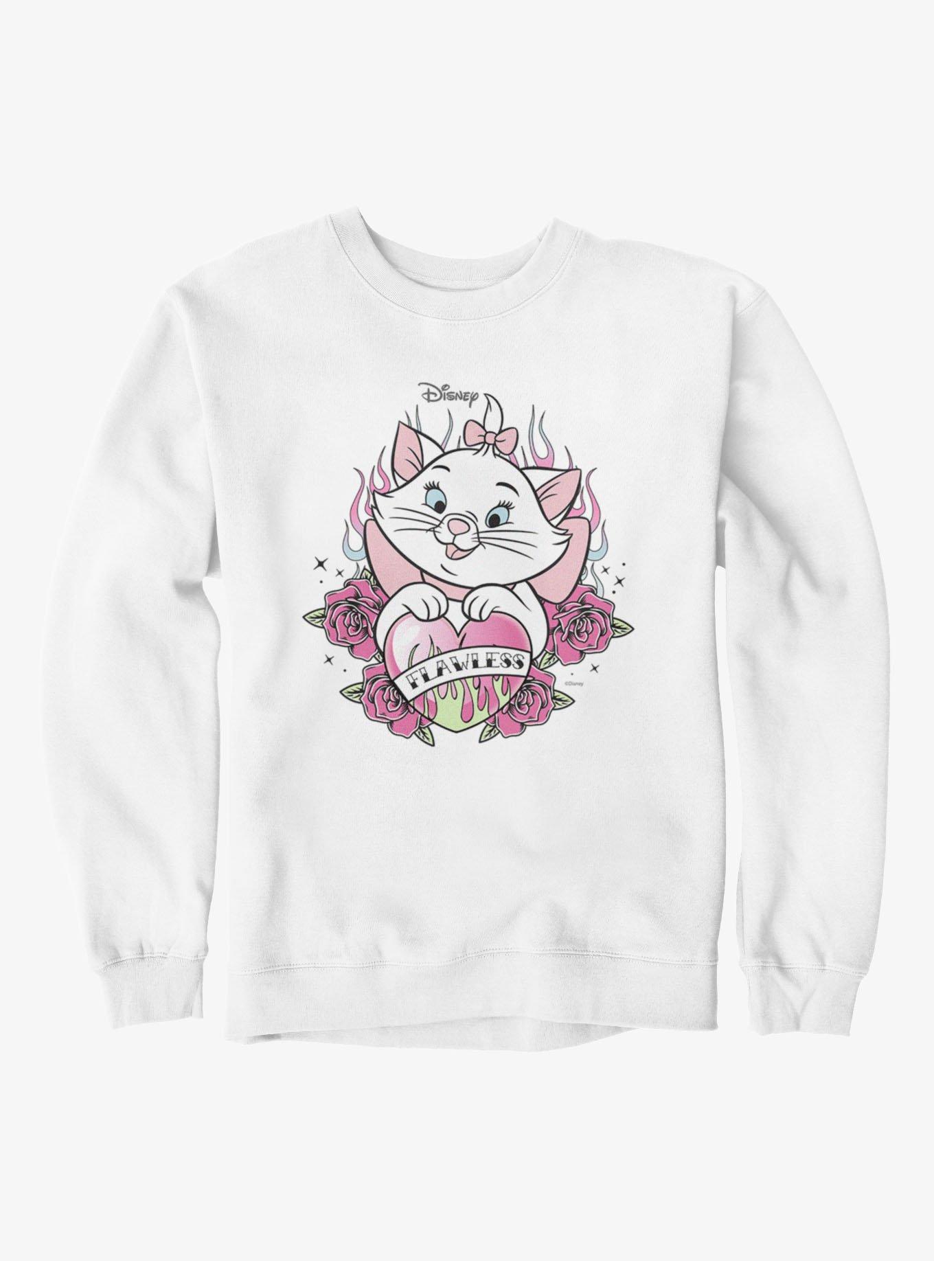 Disney Aristocats Marie Flawless Heart Flames Sweatshirt, , hi-res