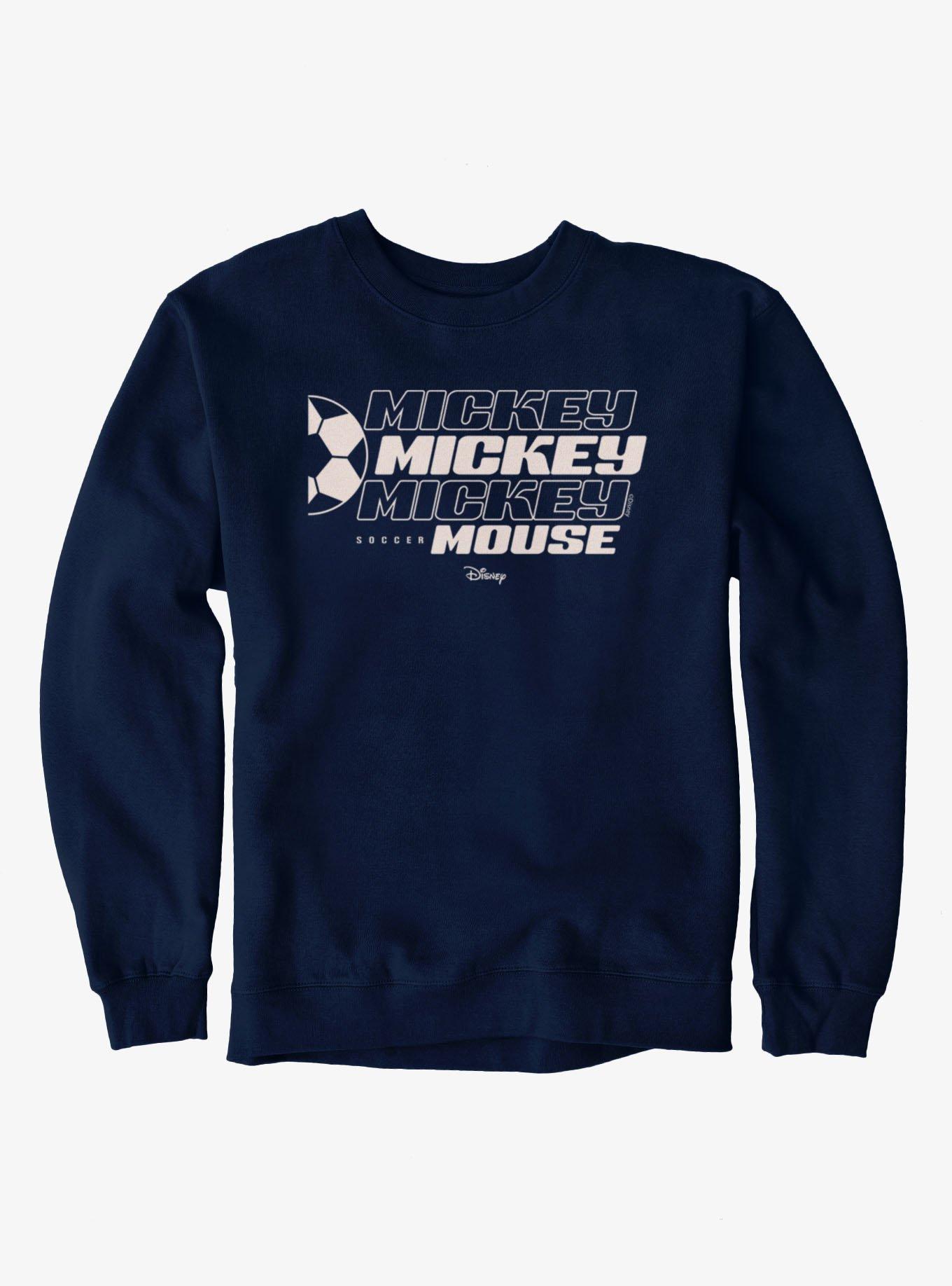 Disney Mickey Mouse Soccer Mouse Sweatshirt, NAVY, hi-res view 1