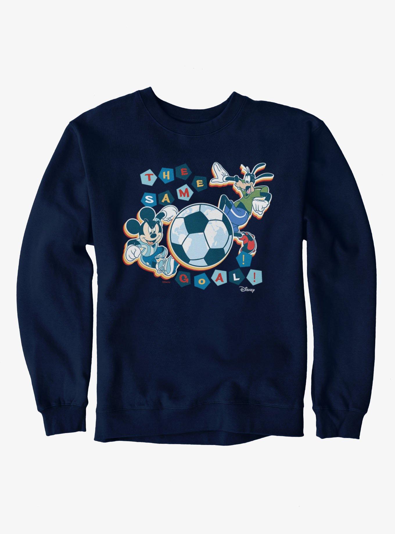 Disney Mickey And Friends Same Goal Soccer Sweatshirt, , hi-res