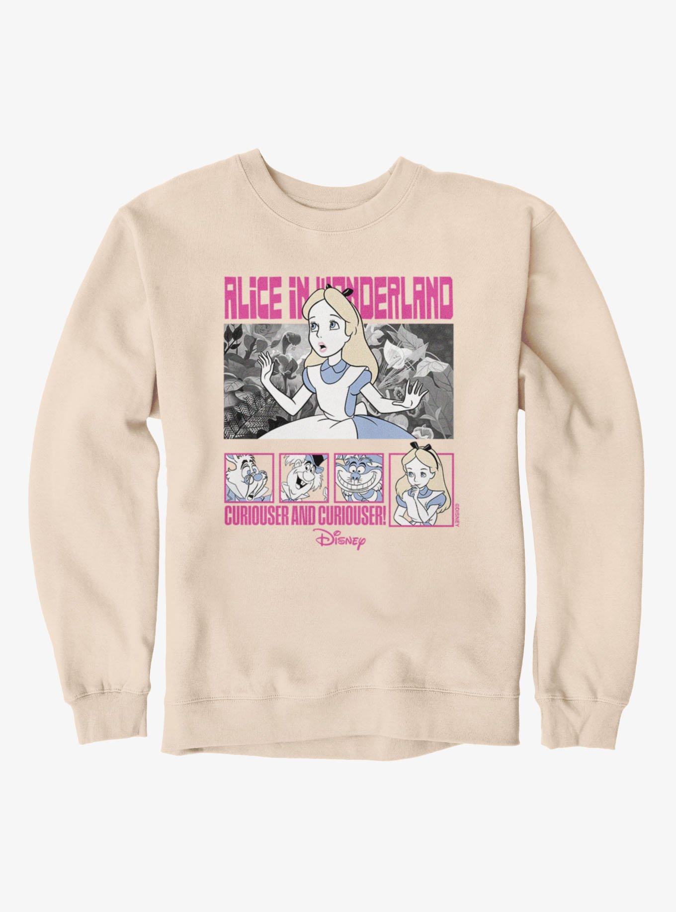 Disney Alice in Wonderland Tea Time Curiouser Squares Sweatshirt, , hi-res