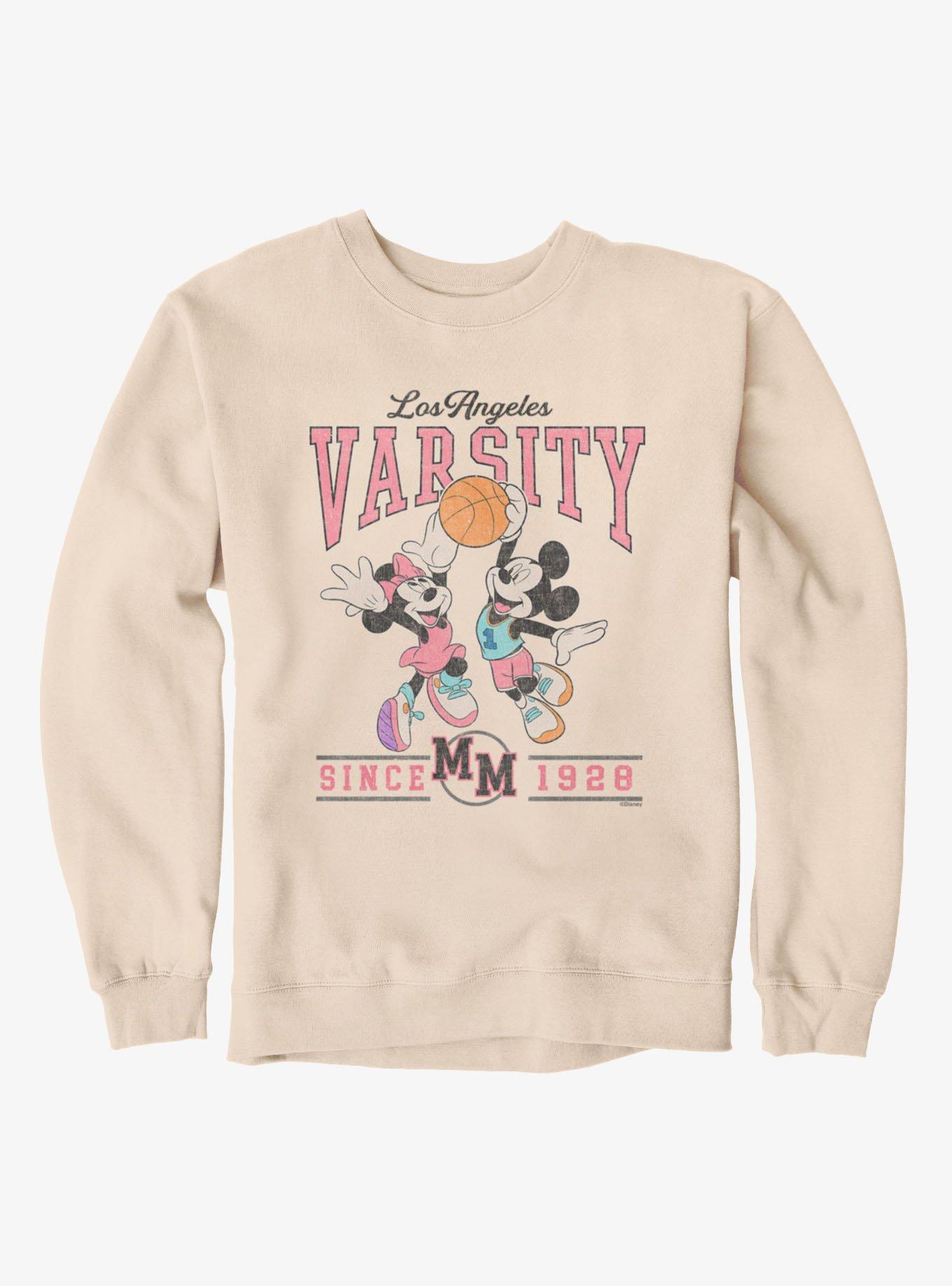 Disney Mickey And Friends Los Angeles Varsity Basketball Sweatshirt, , hi-res