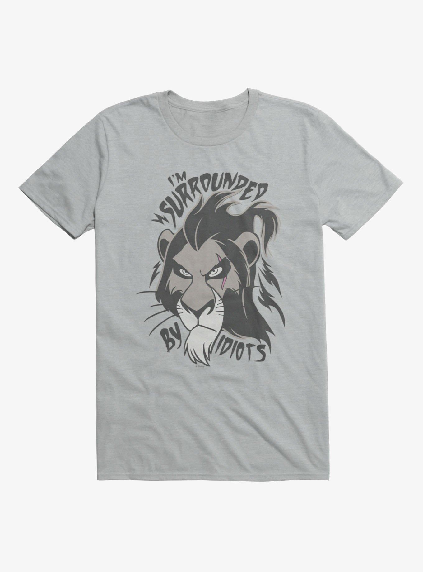 Disney The Lion King Surrounded By Idiots Scar Face T-Shirt, , hi-res