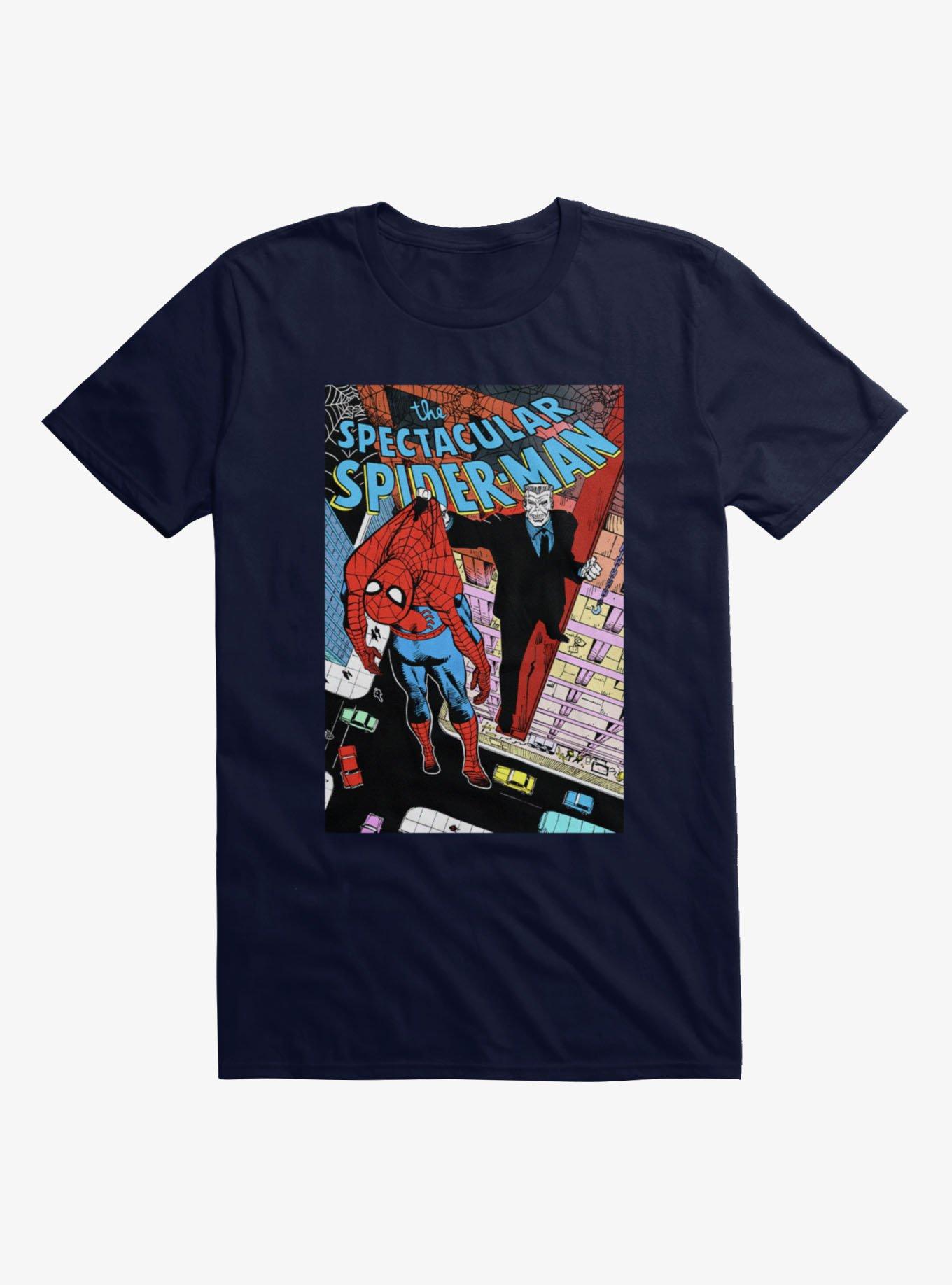 Marvel Spider-Man Held Up By Tombstone Comic Cover T-Shirt, , hi-res