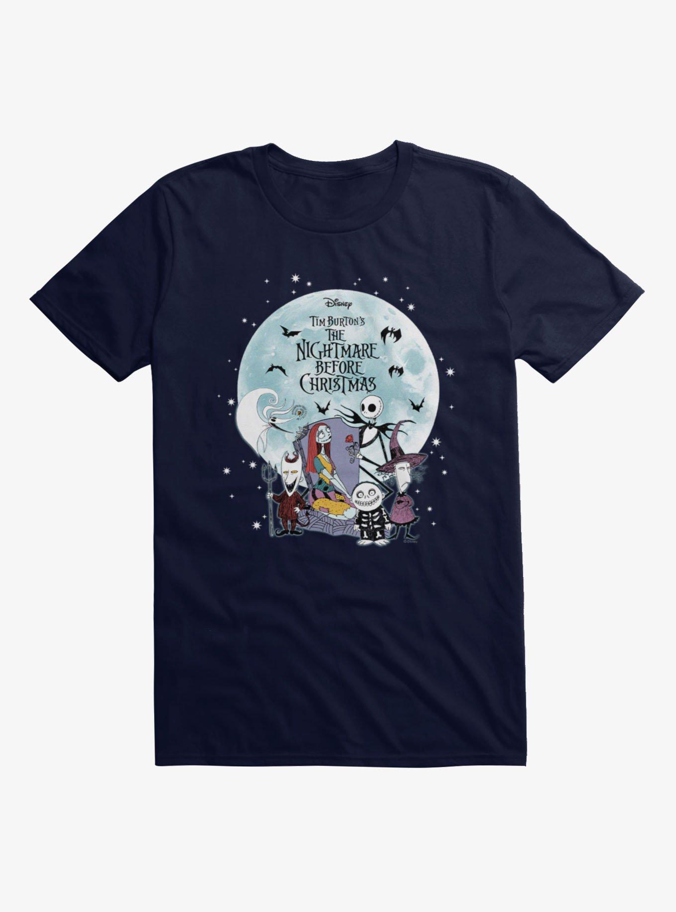 Disney Nightmare Before Christmas Big Moon Grave Friends T-Shirt, , hi-res