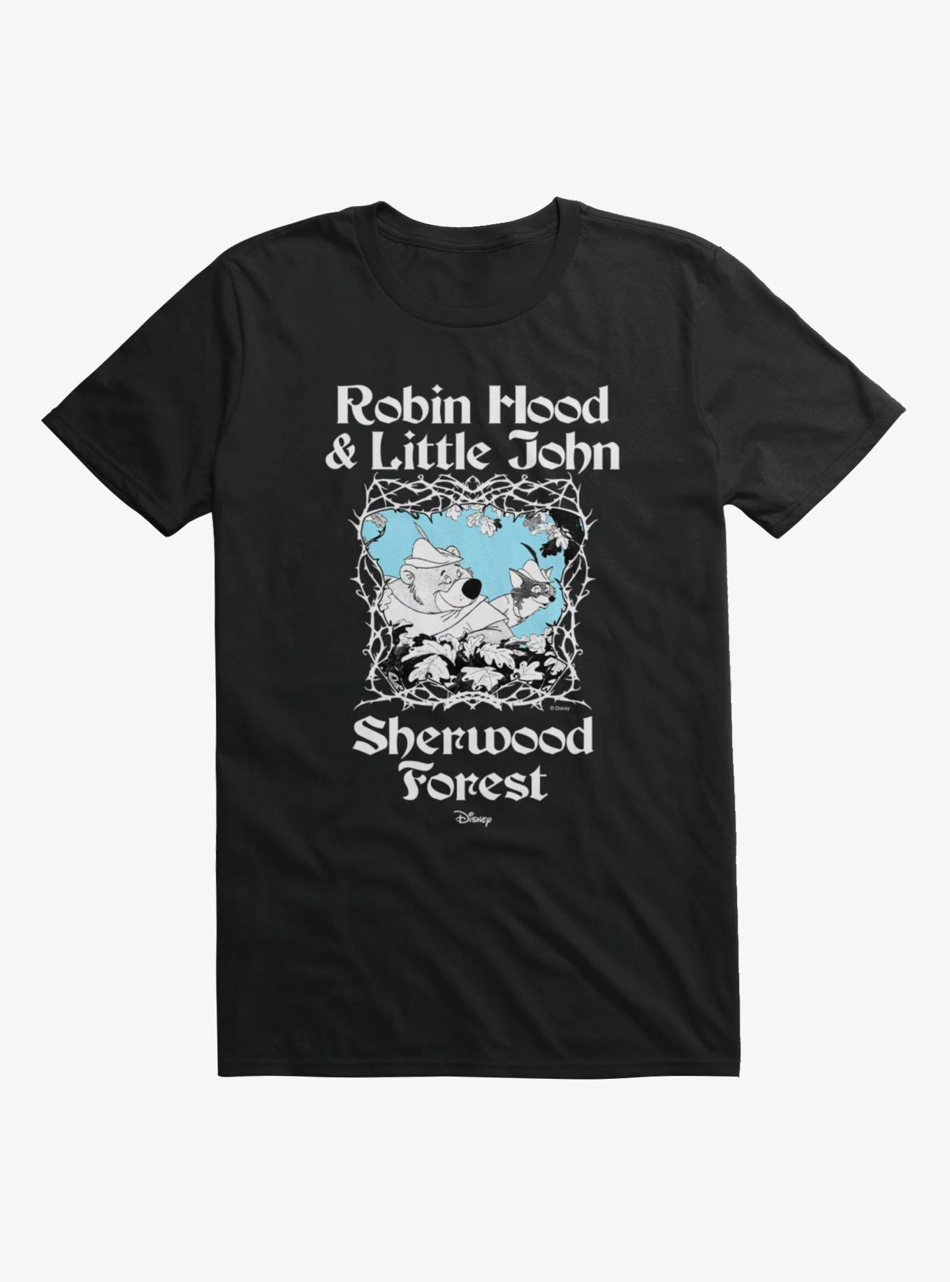 Disney Robin Hood & Little John Peek Over Sherwood Forest T-Shirt Hot Topic Exclusive, , hi-res