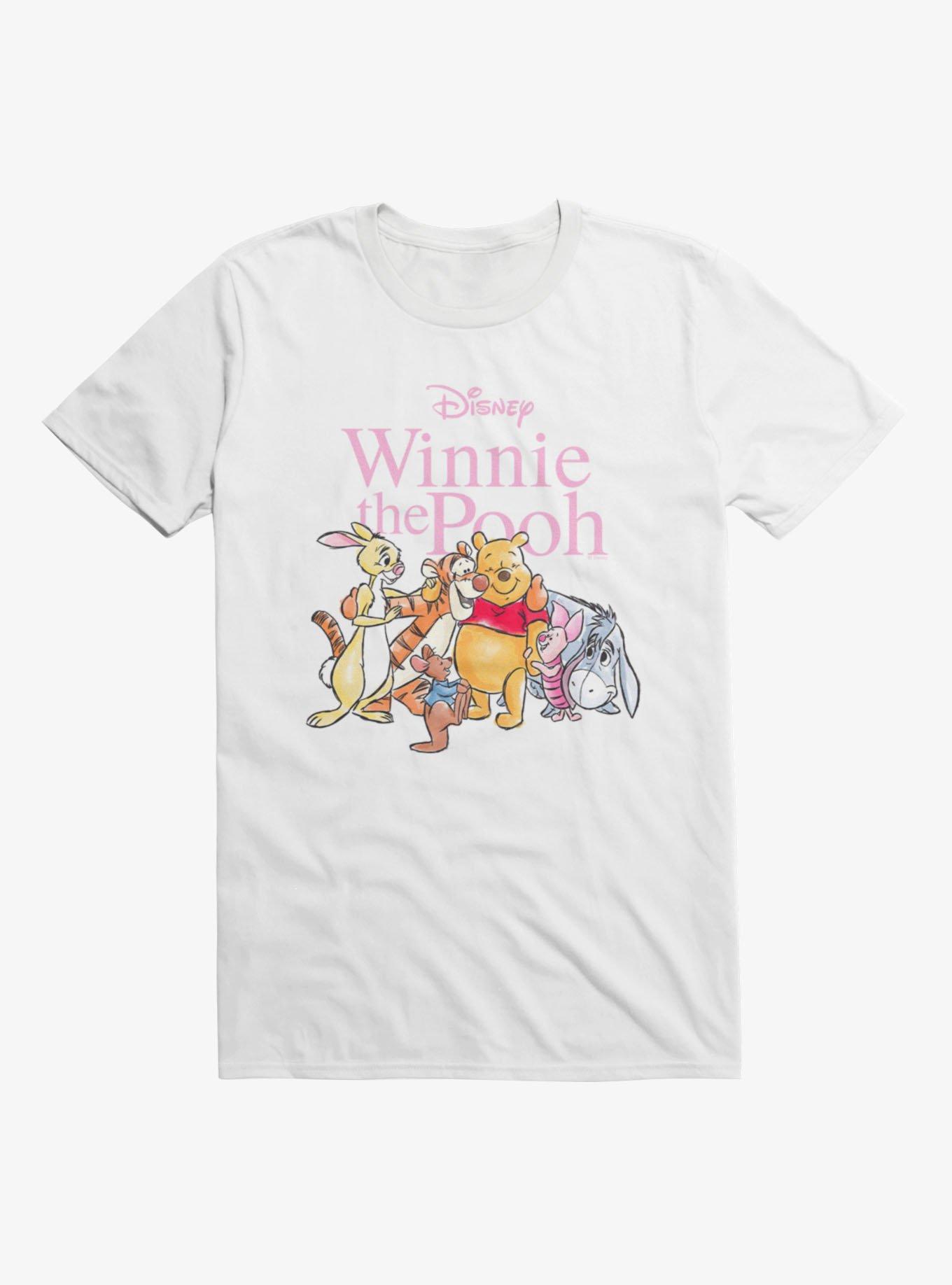 Disney Winnie The Pooh Friends Hug It Out T-Shirt, WHITE, hi-res