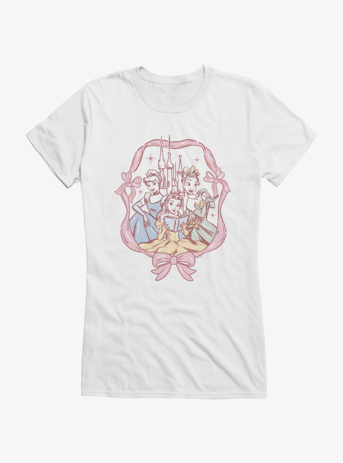 Disney Princesses Trio Of Ribbons Aurora Belle & Tiana Girls T-Shirt, , hi-res