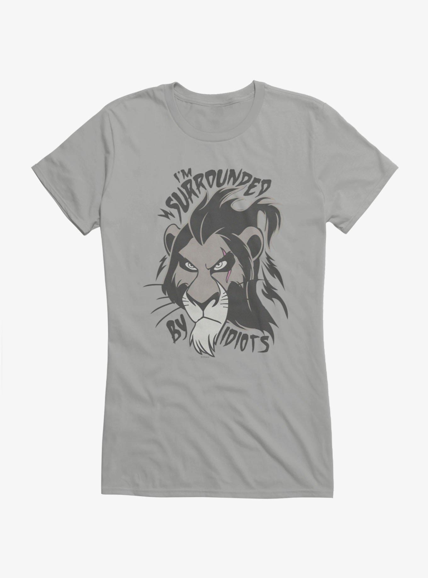 Disney The Lion King Surrounded By Idiots Scar Face Girls T-Shirt, , hi-res