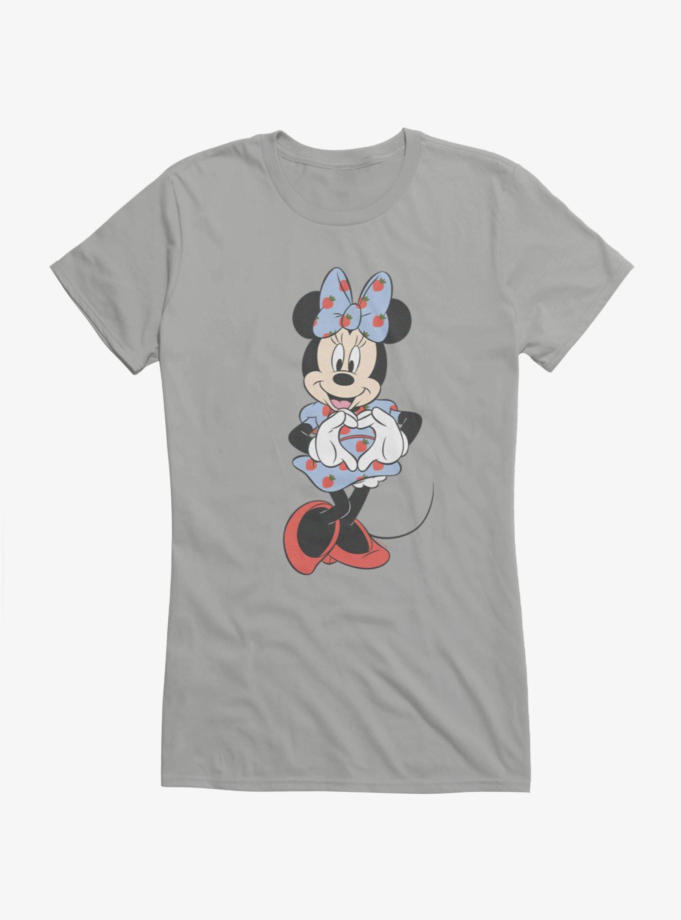 Disney Minnie Mouse Hand Heart Strawberry Dress Girls T-Shirt, , hi-res