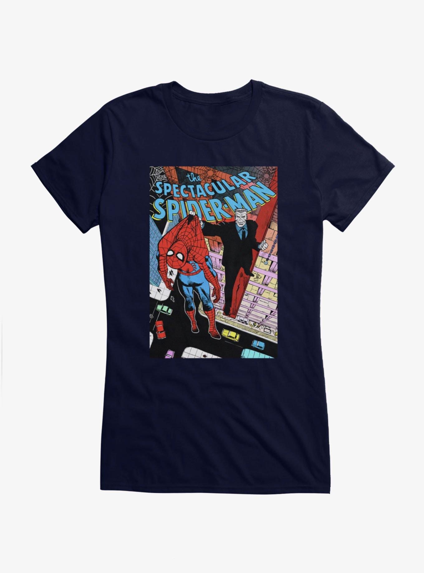 Marvel Spider-Man Held Up By Tombstone Comic Cover Girls T-Shirt, , hi-res