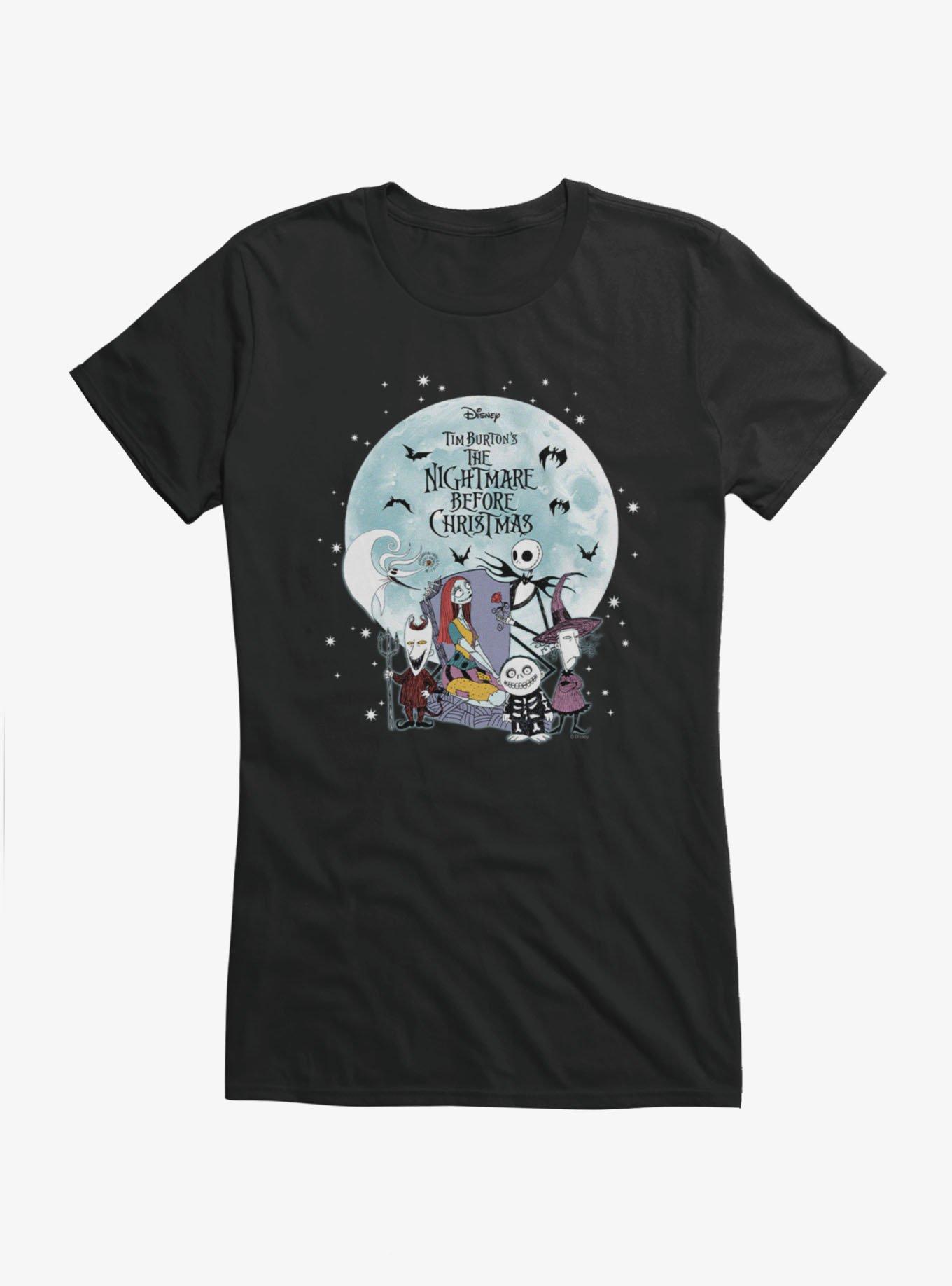 Disney Nightmare Before Christmas Big Moon Grave Friends Girls T-Shirt, , hi-res